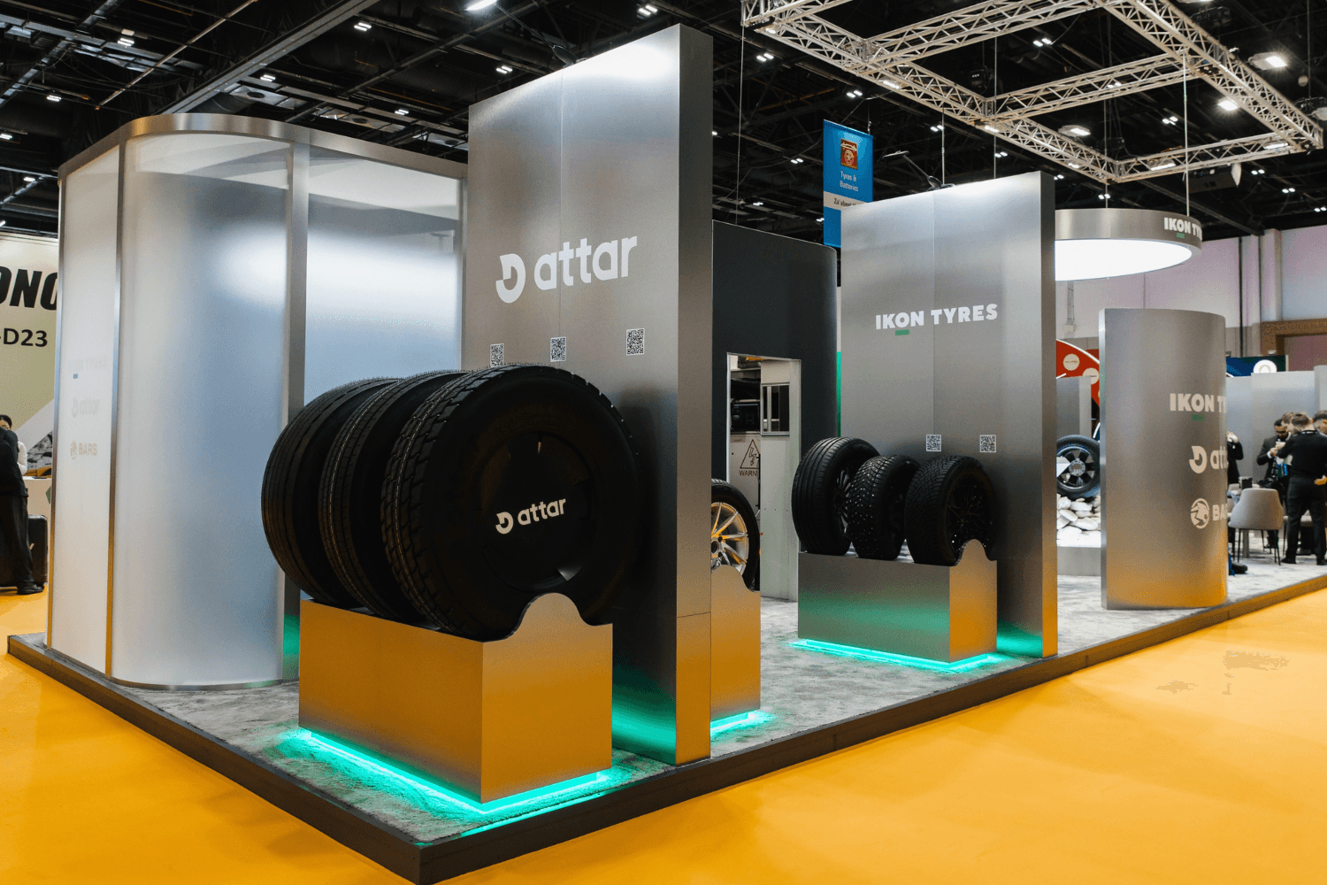 Ikon Tyres 90 sqm exhibition stand at Automechanika by Messe.ae