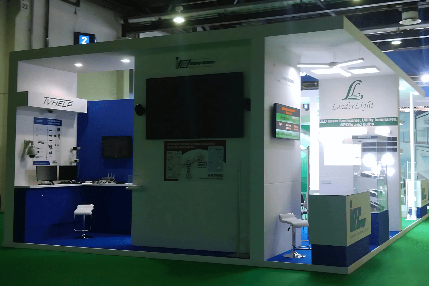 Incotex Electronics Group 100 sqm exhibition stand at WETEX by Messe.ae