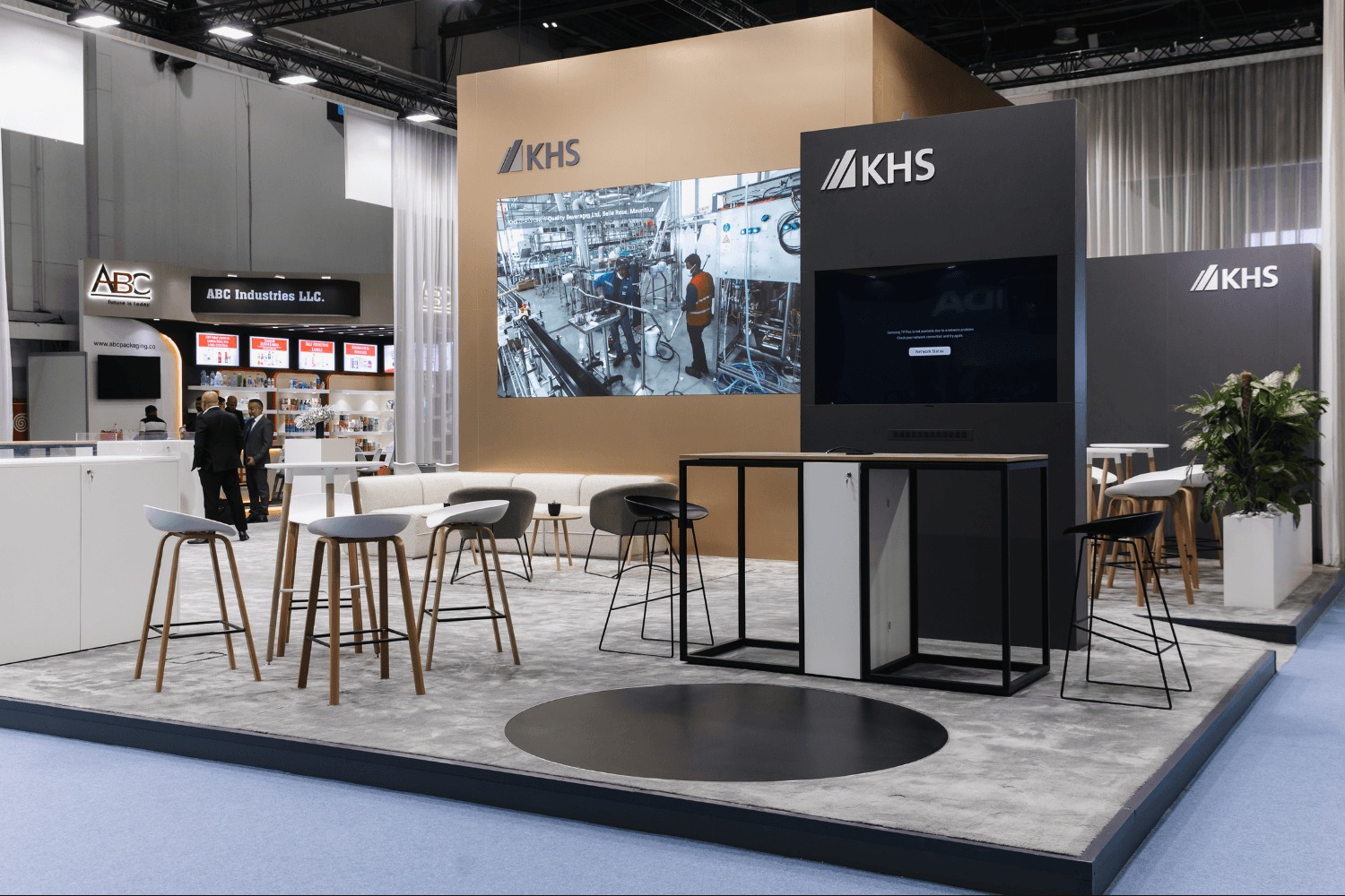 KHS 168 sqm exhibition stand at Gulfood Manufacturing by Messe.ae