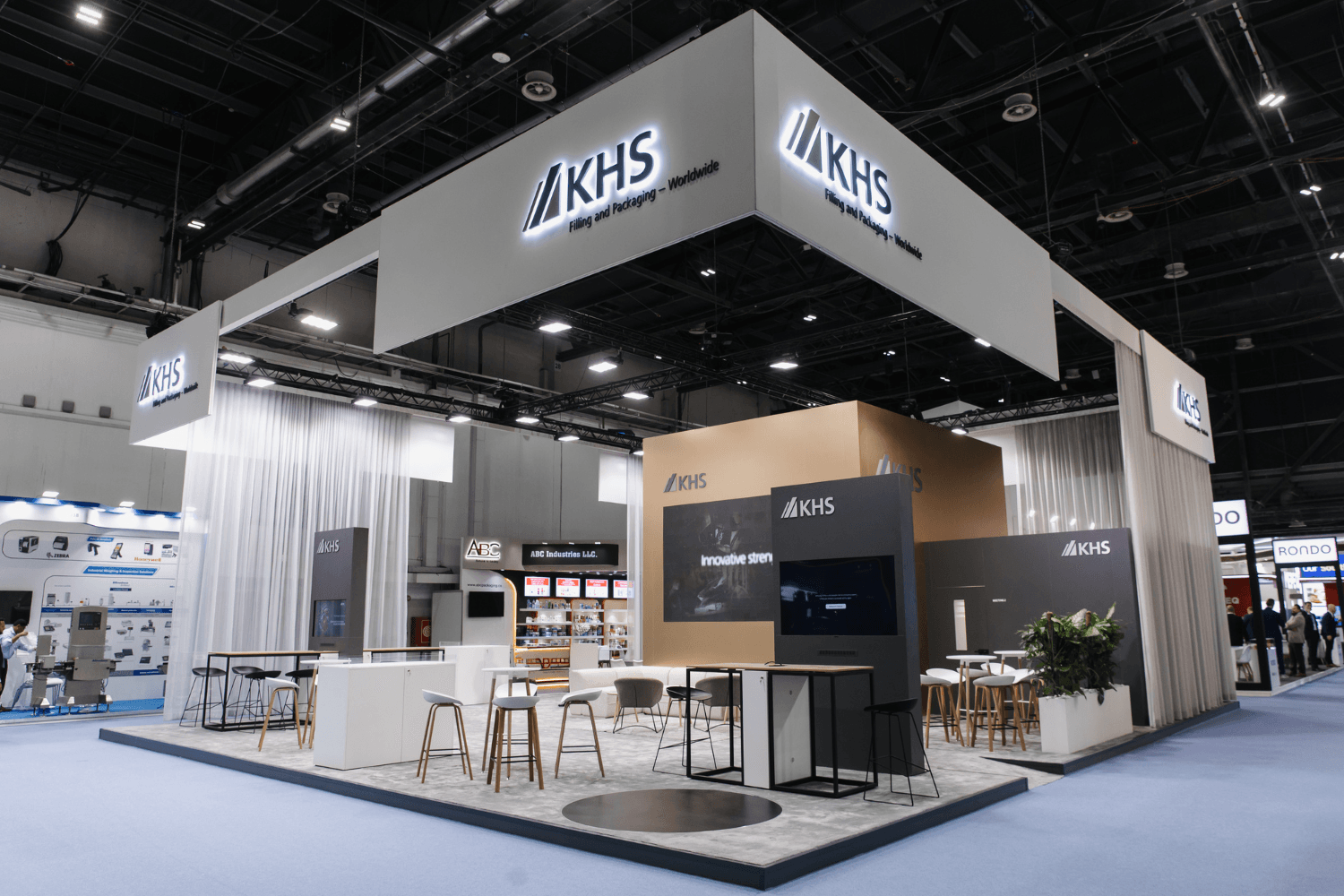 KHS 168 sqm exhibition stand at Gulfood Manufacturing by Messe.ae