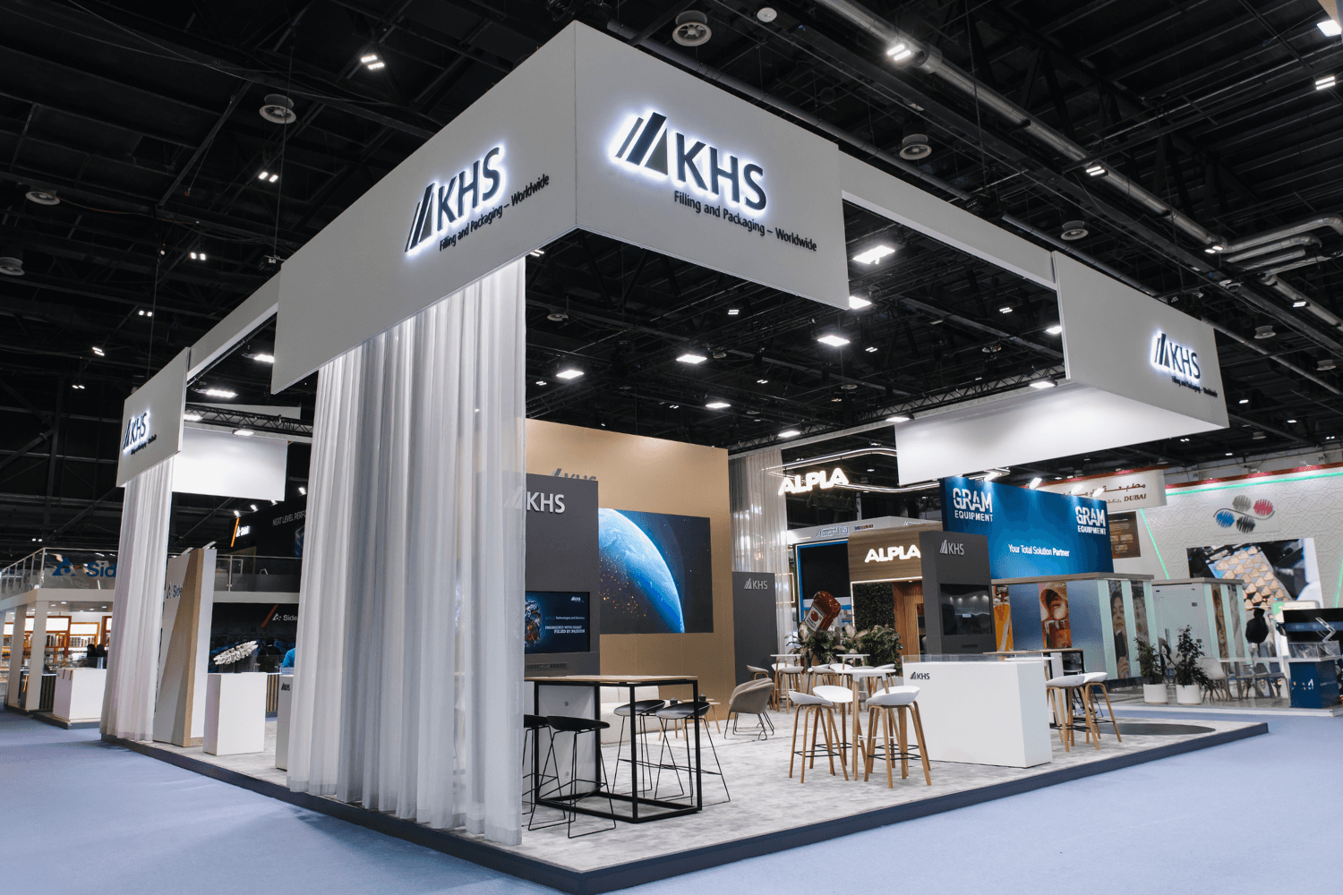 KHS 168 sqm exhibition stand at Gulfood Manufacturing by Messe.ae