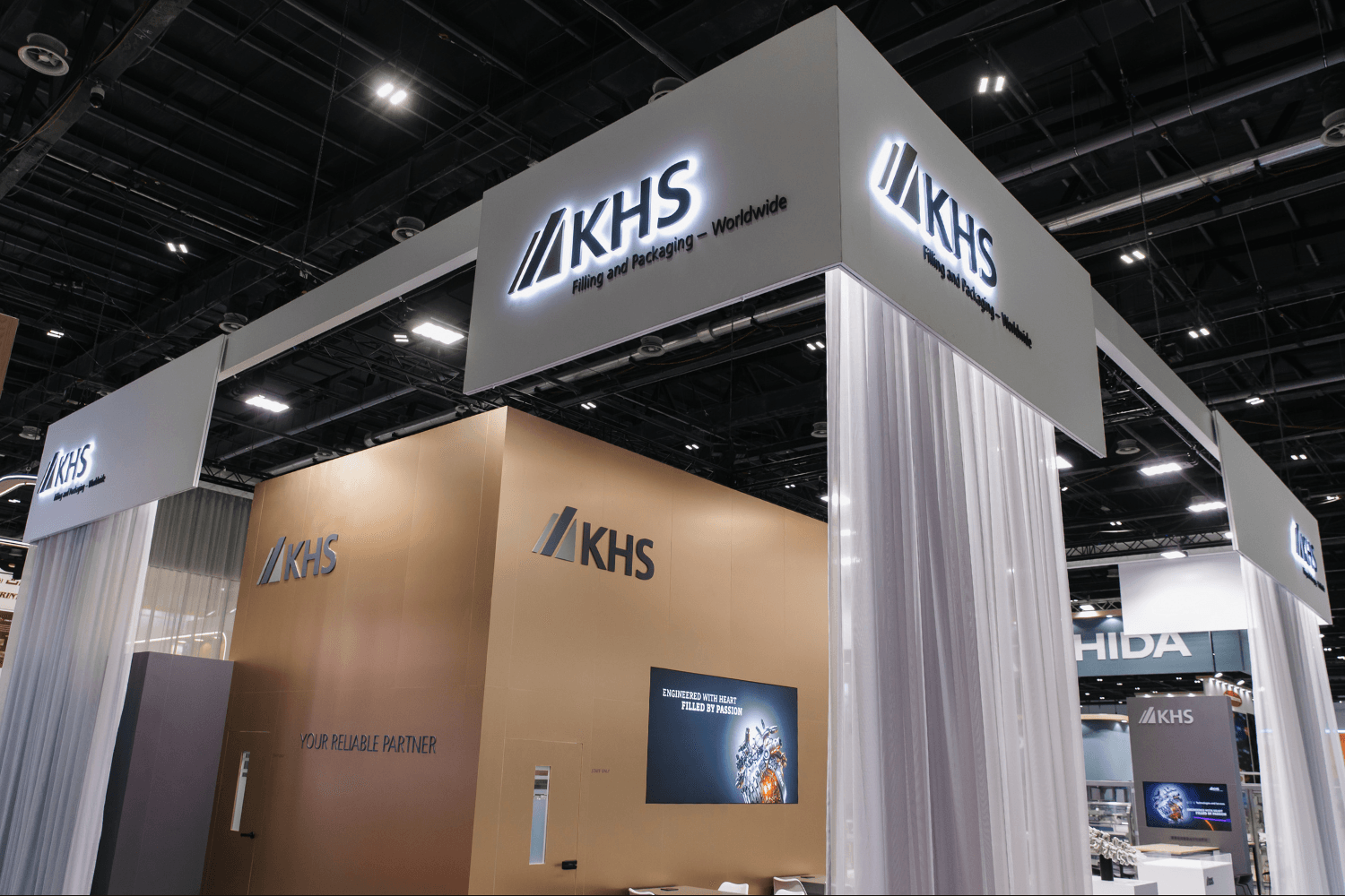 KHS 168 sqm exhibition stand at Gulfood Manufacturing by Messe.ae