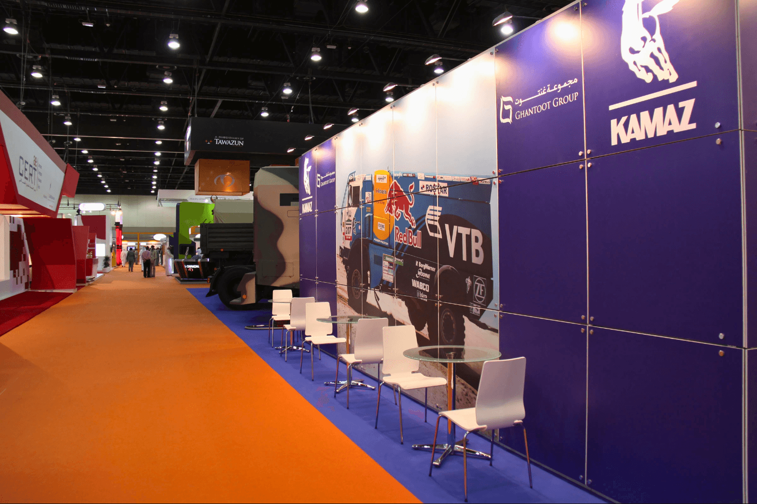 Kamaz exhibition stand at ADIPEC by Messe.ae