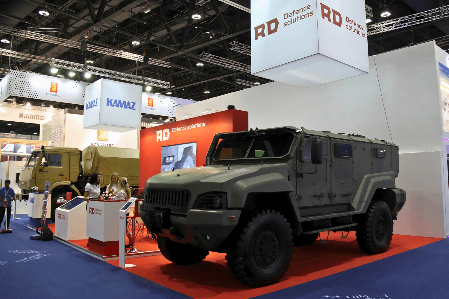 Kamaz 119 sqm exhibition stand at IDEX by Messe.ae