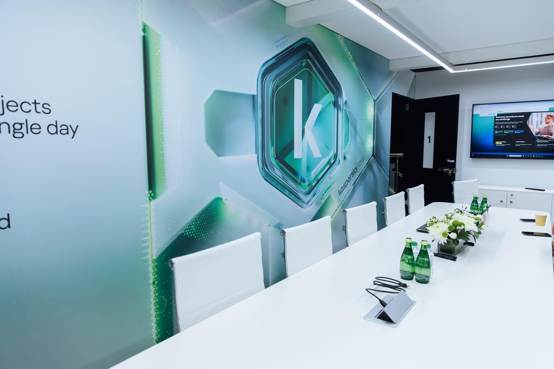 Kaspersky 120 + 48 sqm exhibition stand at GITEX by Messe.ae