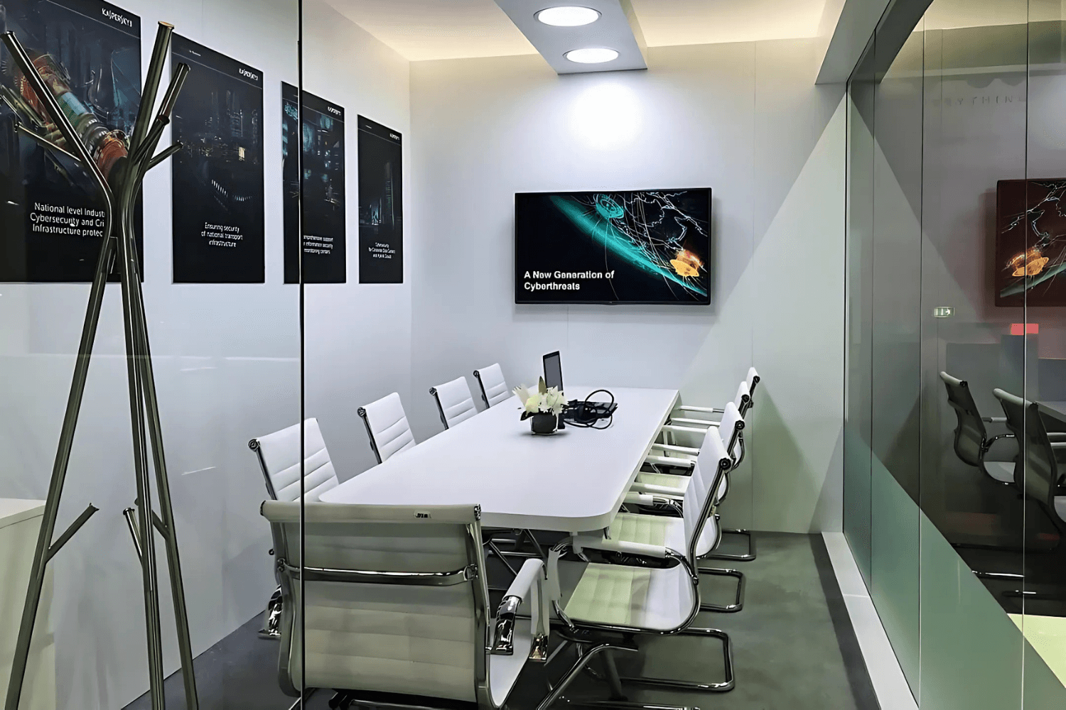 Kaspersky 120 + 30 sqm exhibition stand at GITEX by Messe.ae