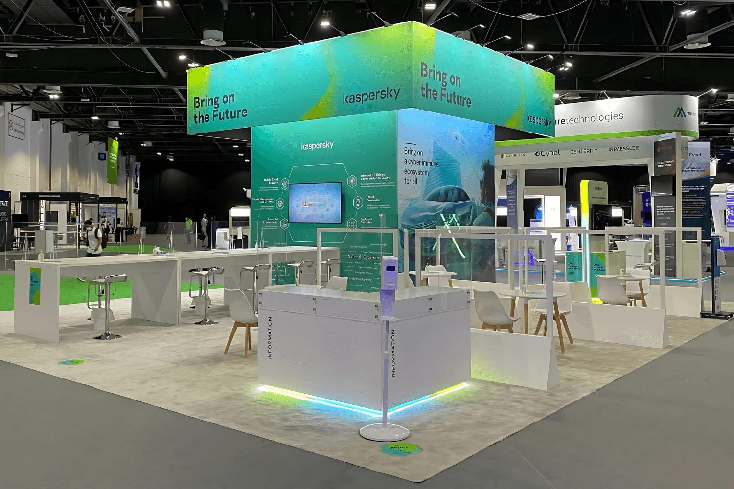 Kaspersky 120 sqm exhibition stand at GITEX by Messe.ae