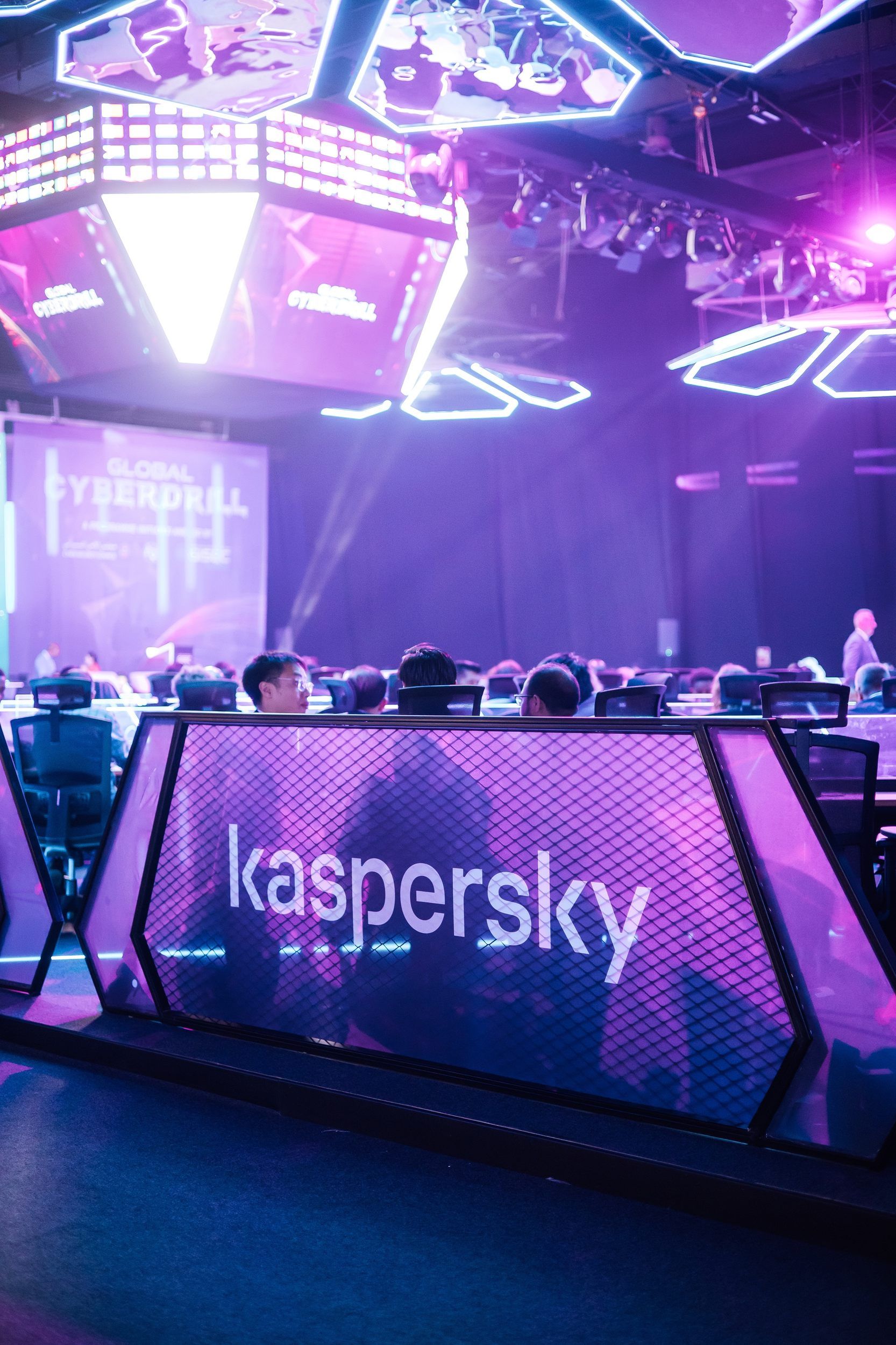 Kaspersky 72 sqm exhibition stand at GISEC by Messe.ae