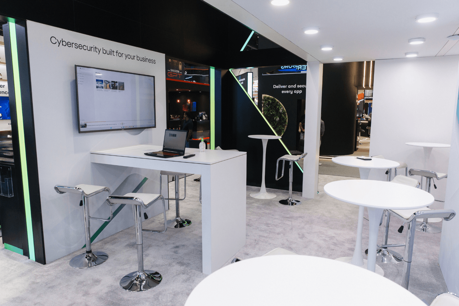 Kaspersky 120 + 48 sqm exhibition stand at GITEX by Messe.ae