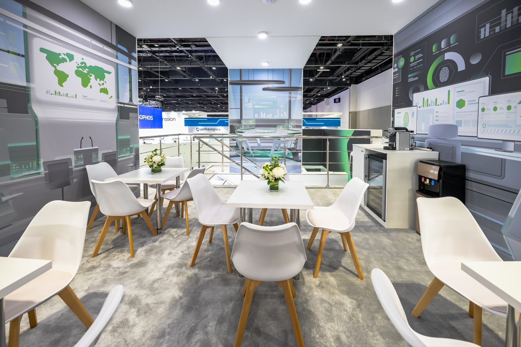 Kaspersky 120 + 30 sqm exhibition stand at GITEX by Messe.ae