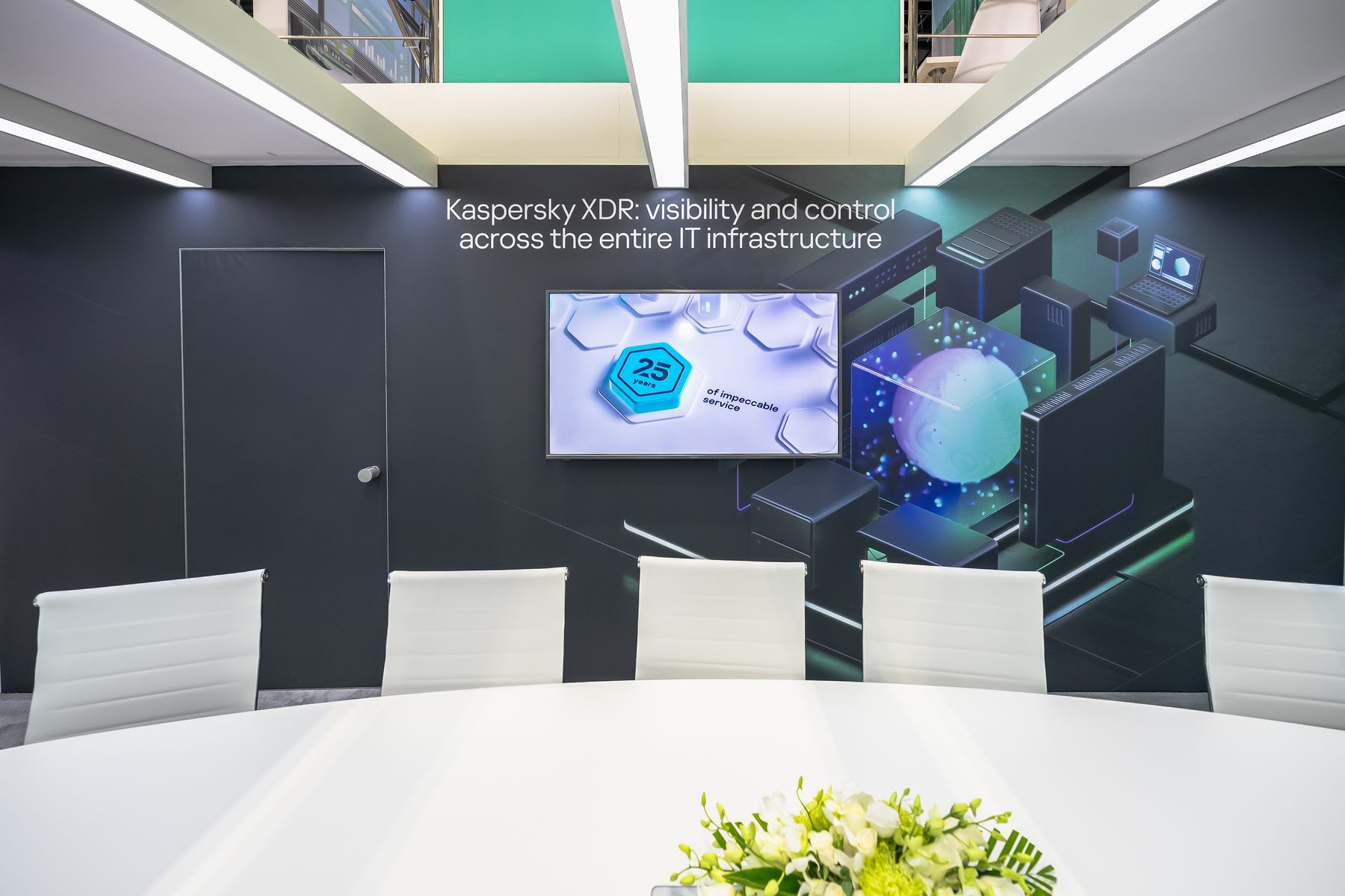 Kaspersky 120 + 30 sqm exhibition stand at GITEX by Messe.ae