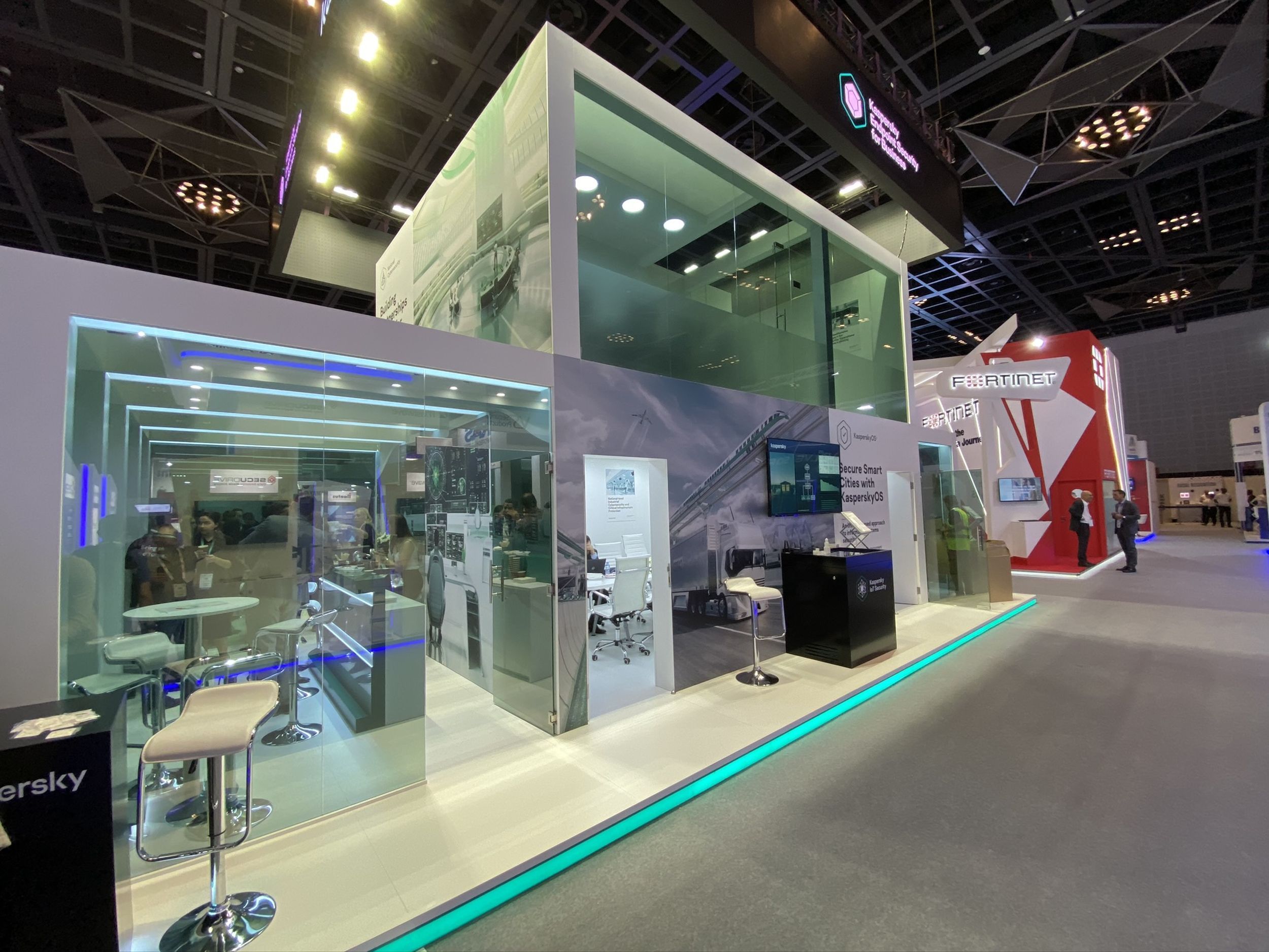 Kaspersky 120 sqm exhibition stand at GITEX by Messe.ae
