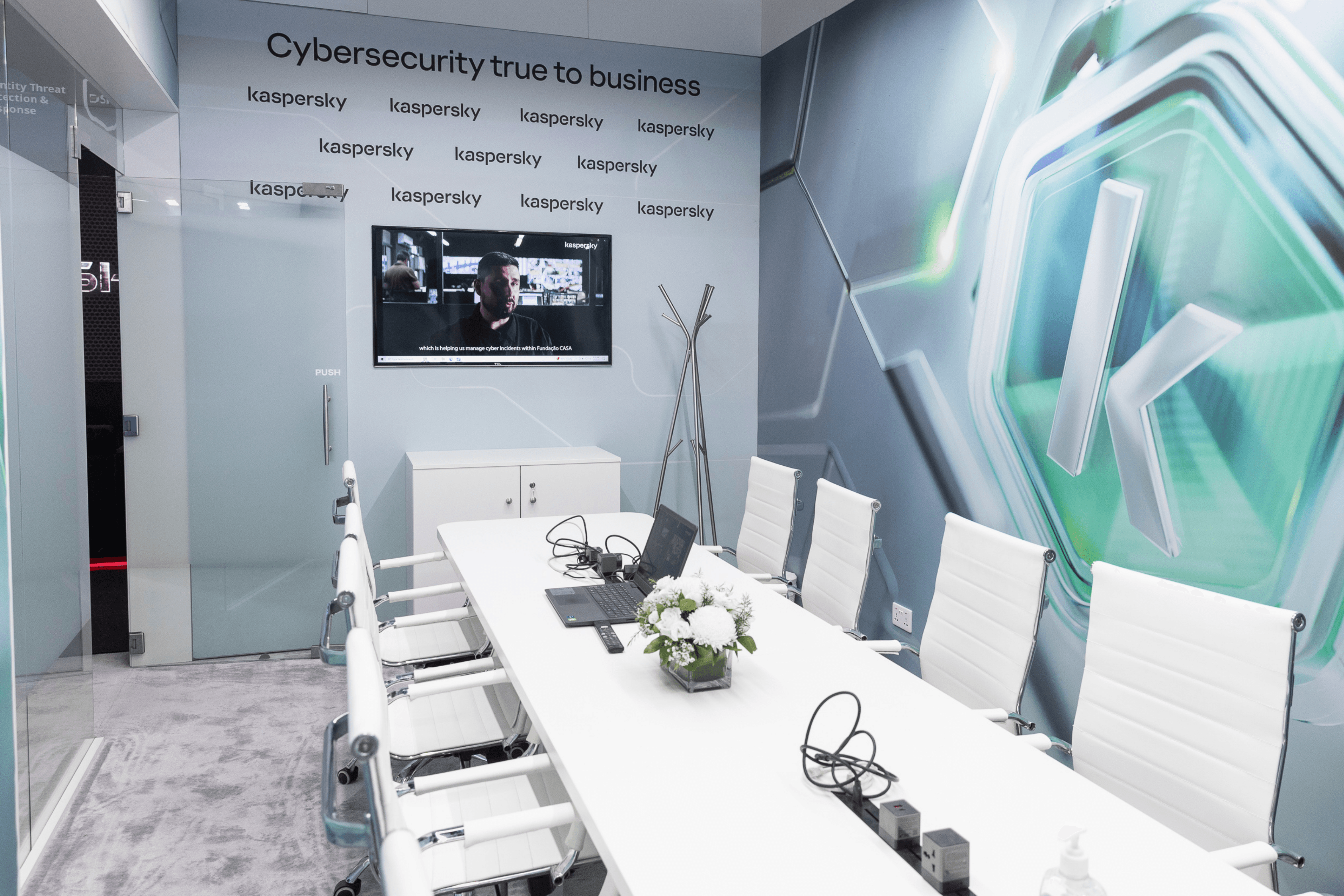 Kaspersky 72 sqm exhibition stand at GISEC by Messe.ae