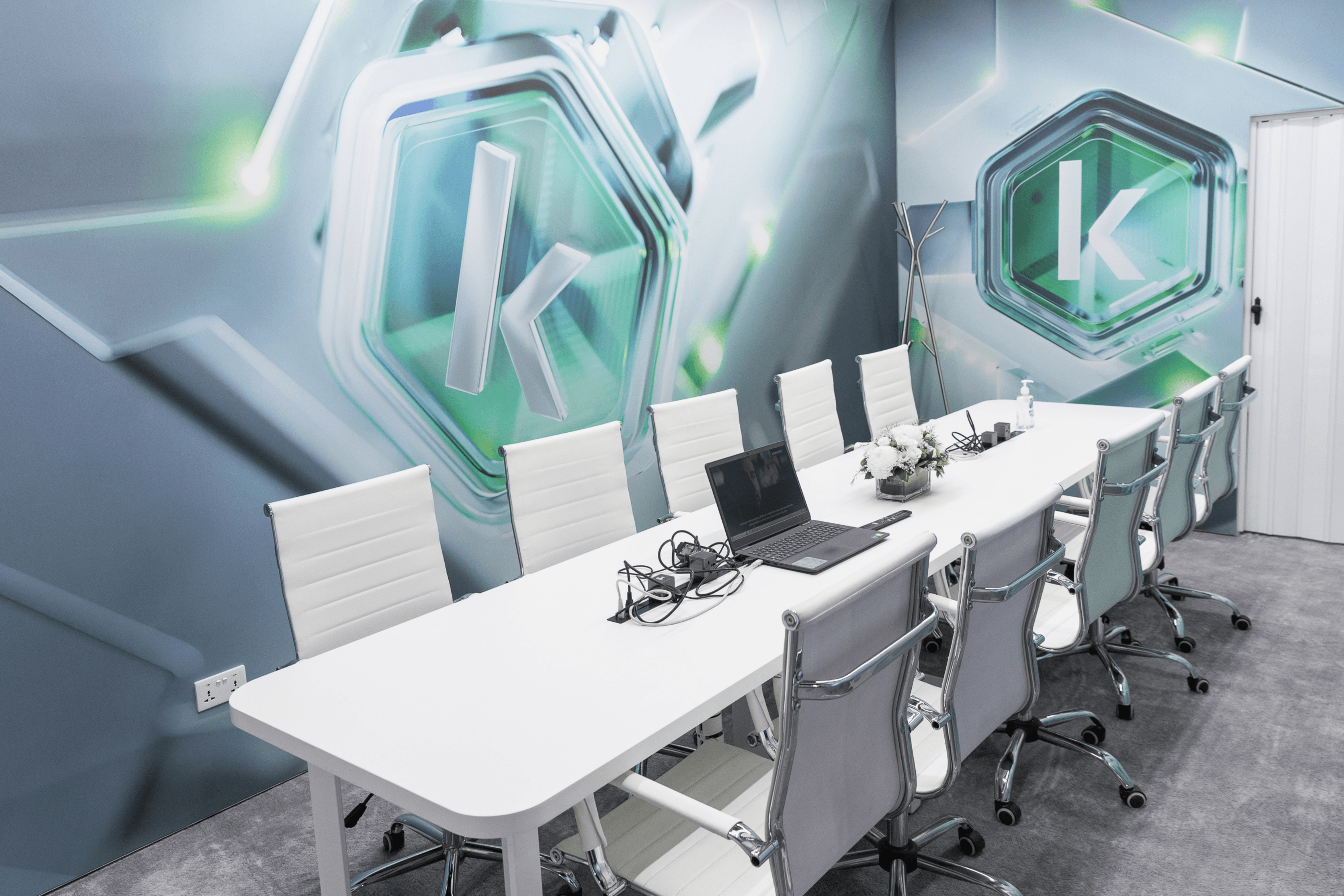 Kaspersky 72 sqm exhibition stand at GISEC by Messe.ae