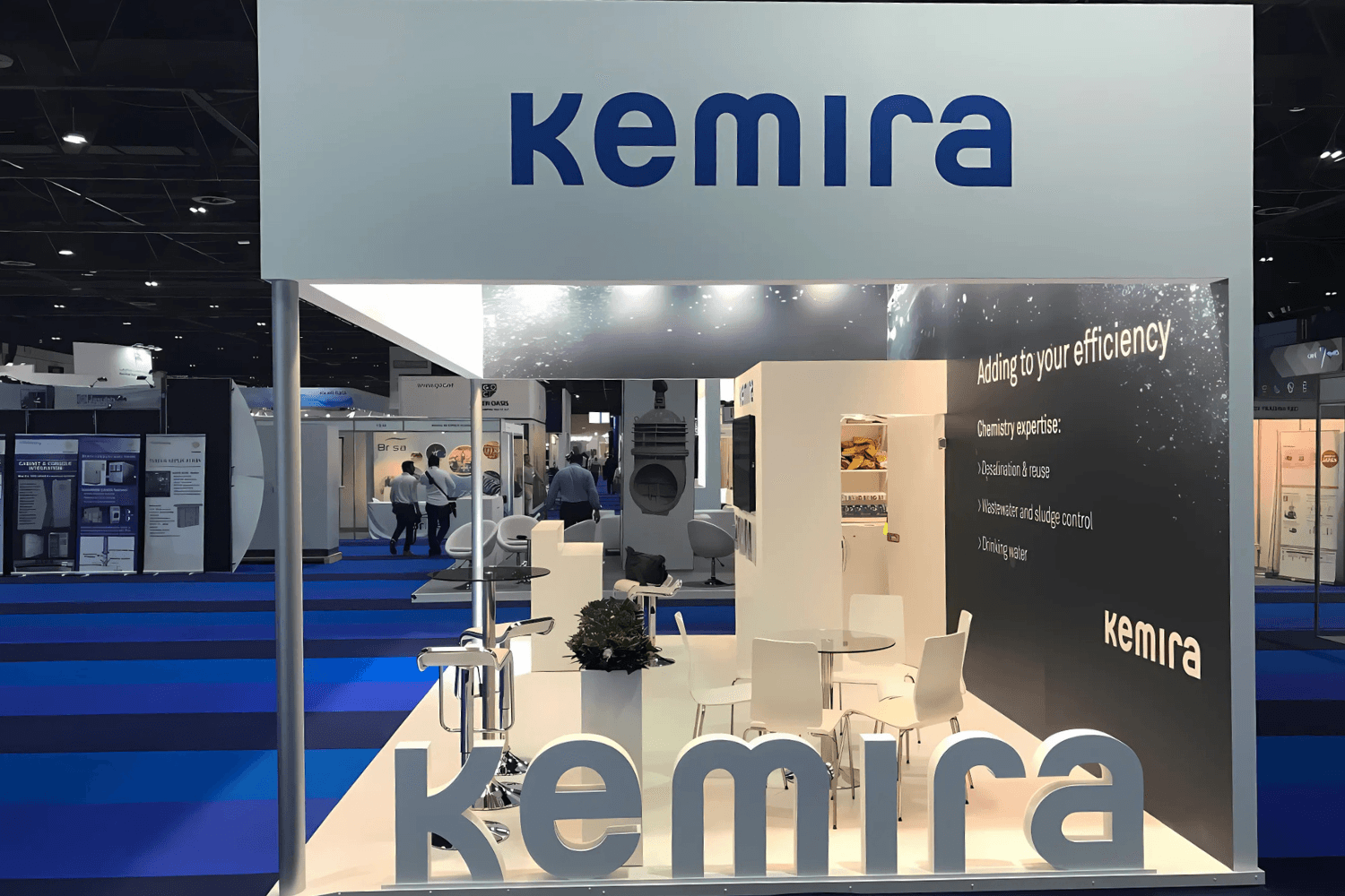 Kemira 24 sqm exhibition stand at WETEX by Messe.ae