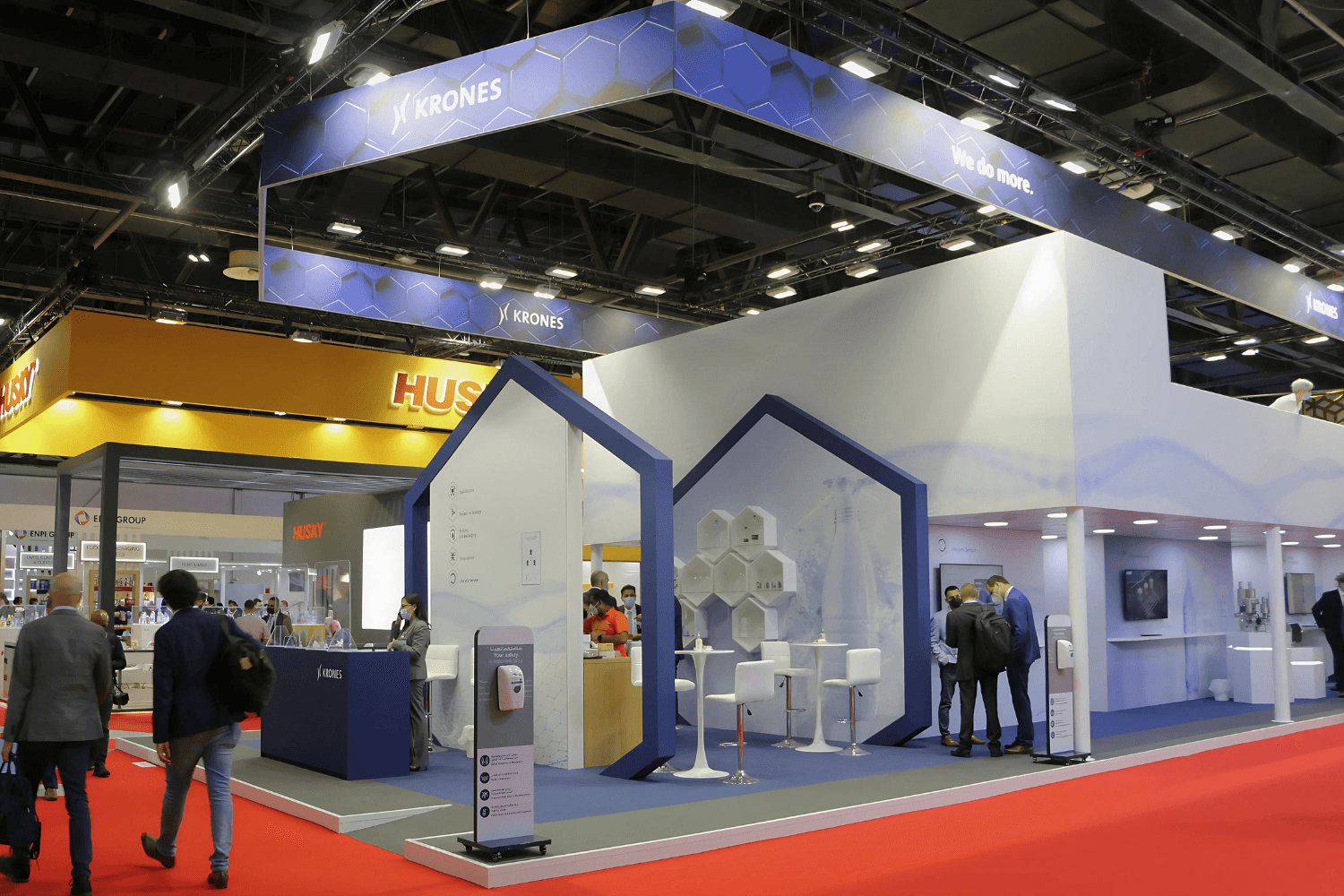 Krones 316 sqm exhibition stand at Gulfood Manufacturing by Messe.ae
