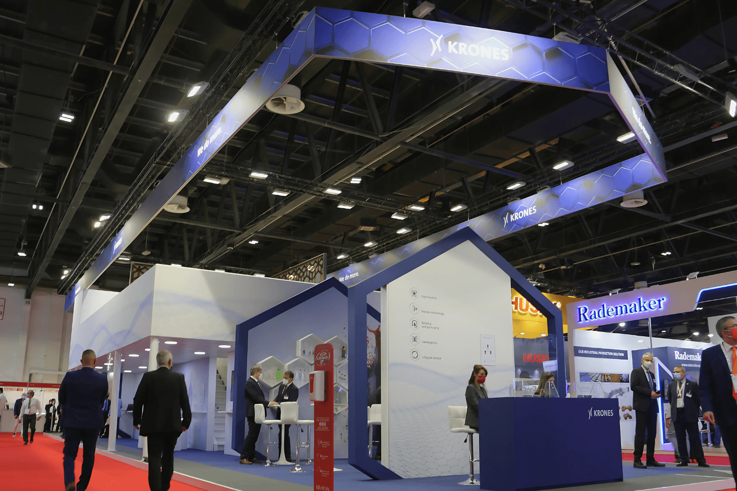 Krones 316 sqm exhibition stand at Gulfood Manufacturing by Messe.ae