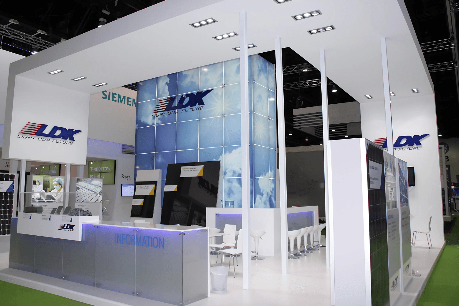 LDK 100 sqm exhibition stand at World Future Energy Summit by Messe.ae