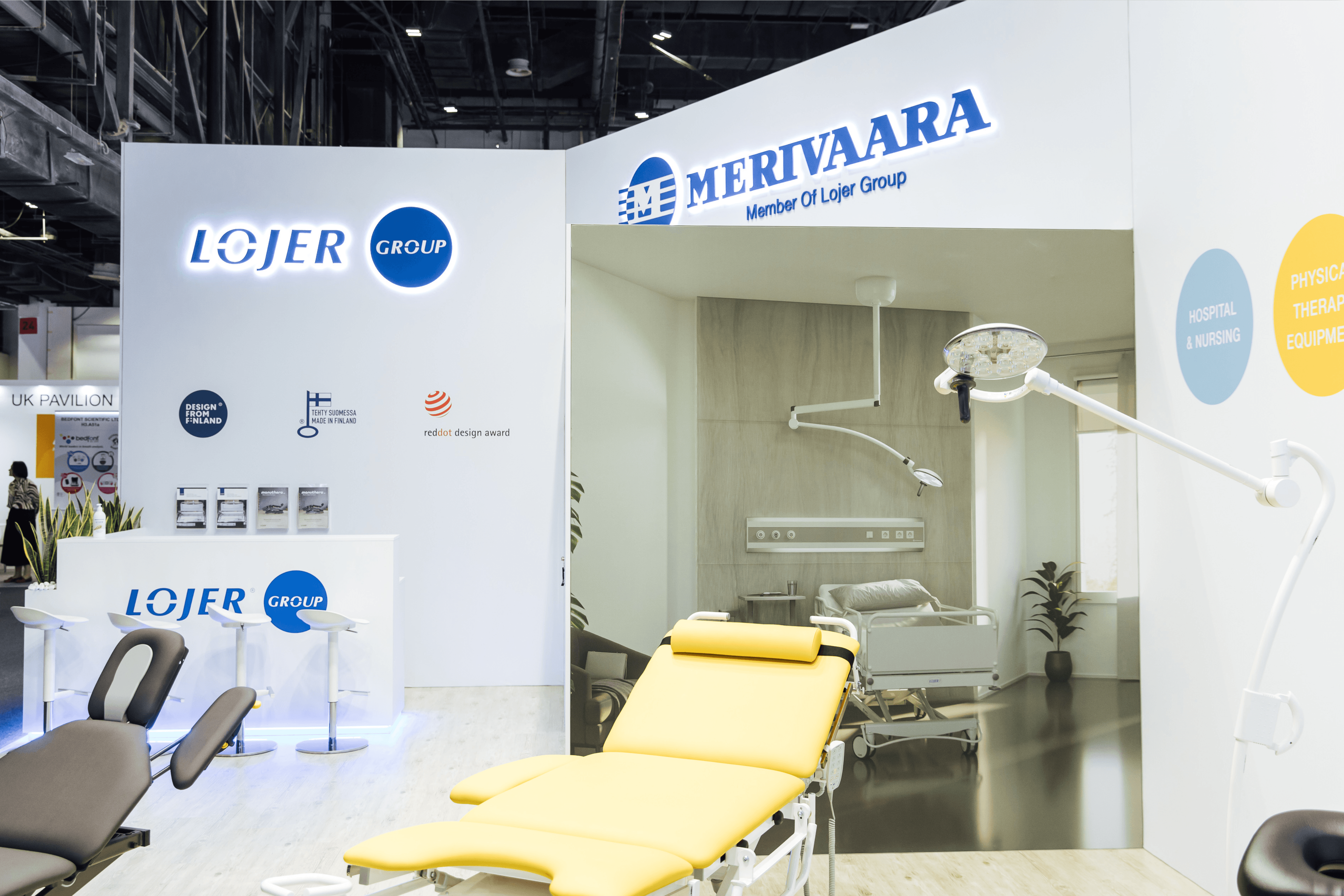 Lojer 60 sqm exhibition stand at Arab Health by Messe.ae