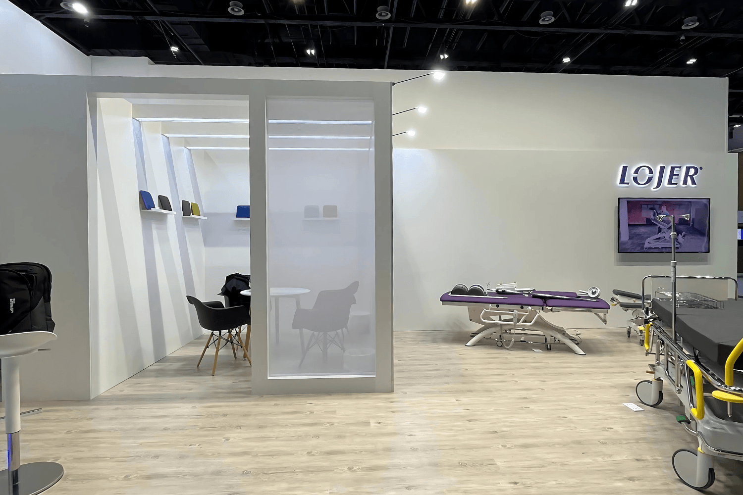 Lojer 60 sqm exhibition stand at Arab Health by Messe.ae