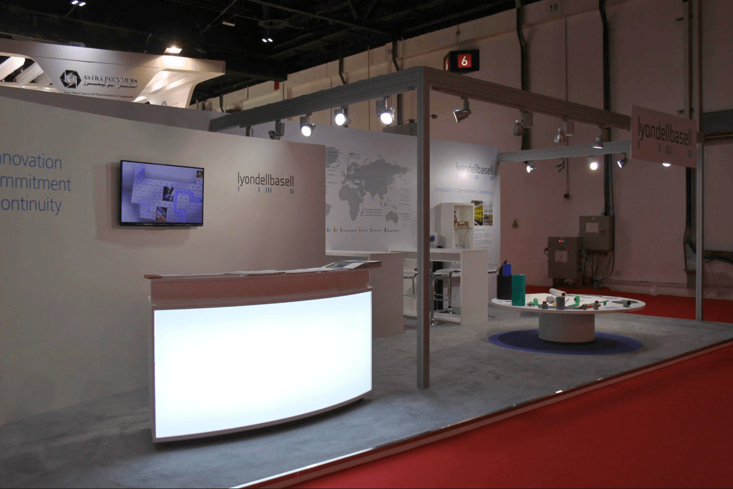Lyondellbasell 54 sqm exhibition stand at ArabPlast by Messe.ae