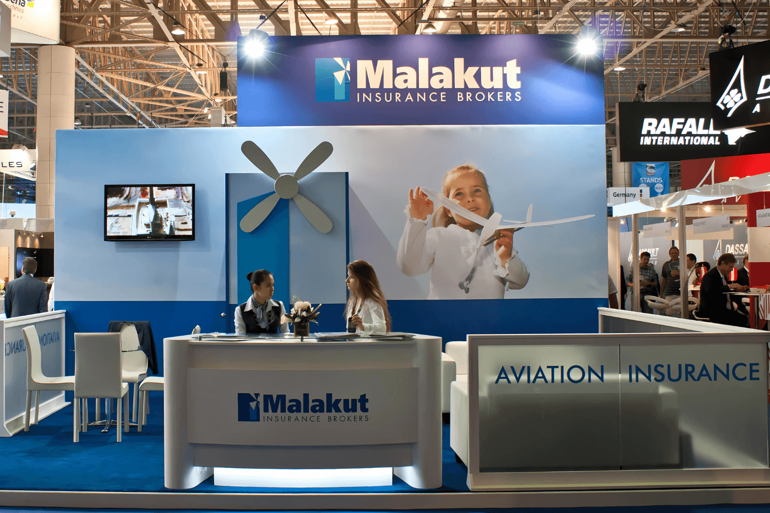 Malakut 24 sqm exhibition stand at Dubai Airshow by Messe.ae