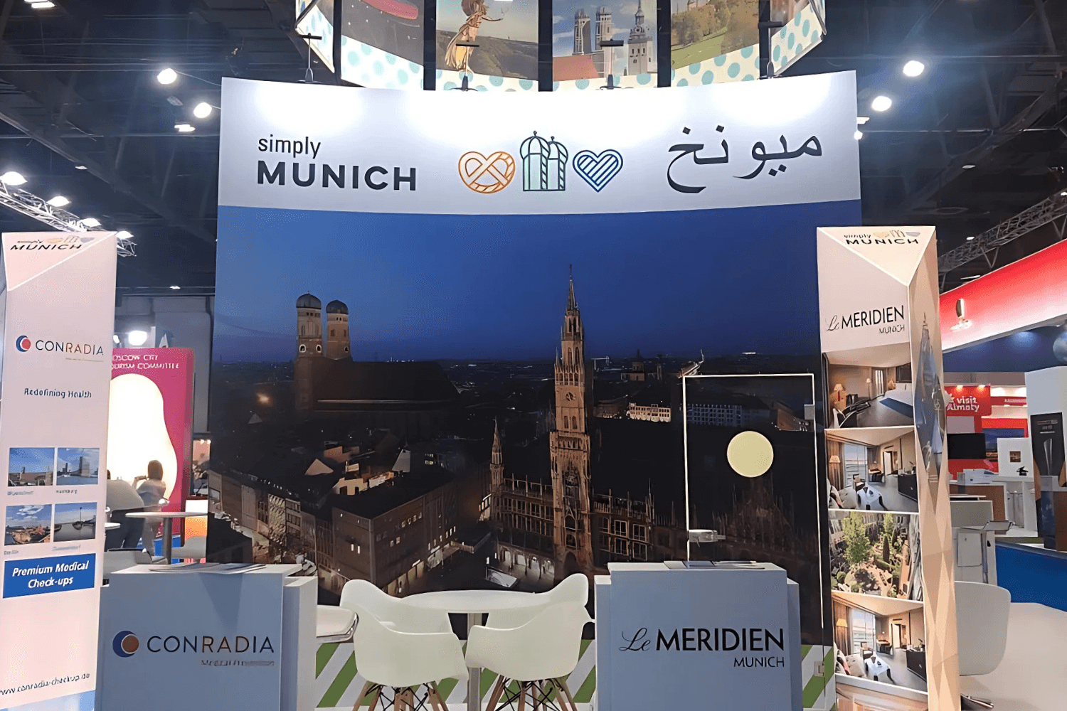 Munich exhibition stand at Arabian Travel Market by Messe.ae