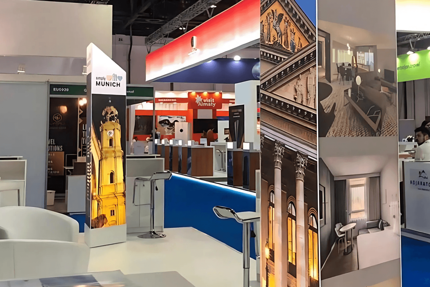 Munich exhibition stand at Arabian Travel Market by Messe.ae