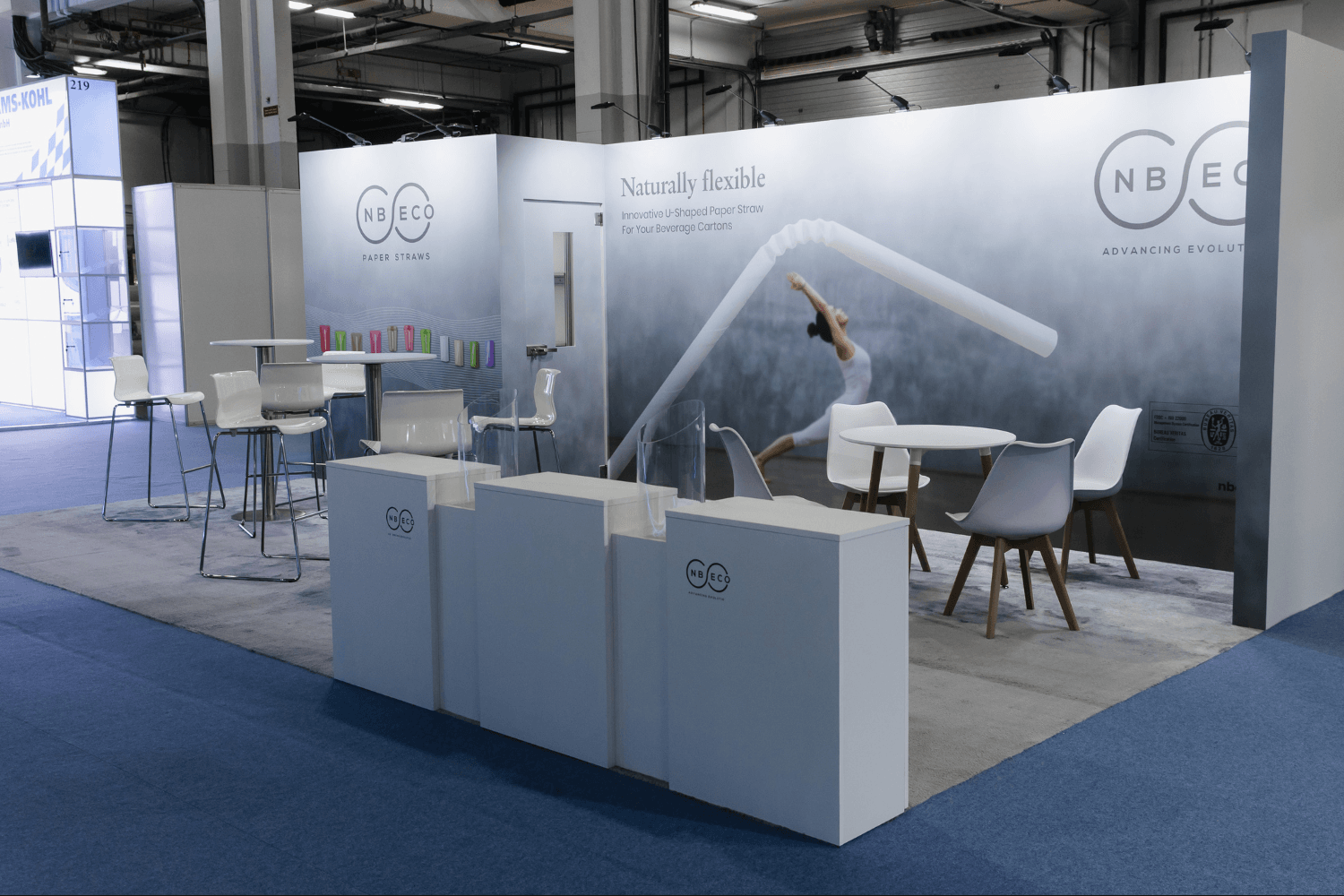 Nbeco 28 sqm exhibition stand at Gulfood Manufacturing by Messe.ae