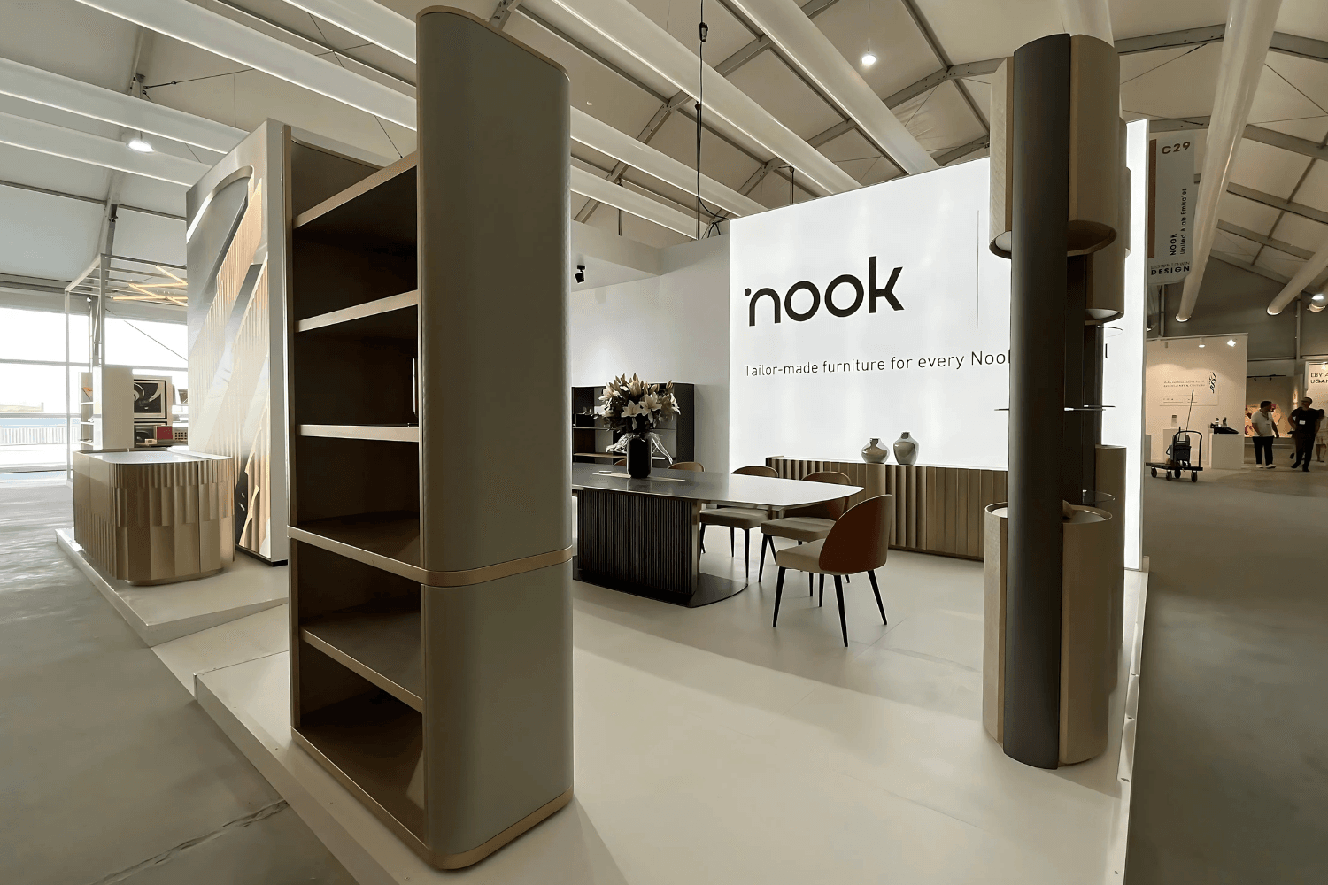 Nook exhibition stand at Dubai Design Week by Messe.ae