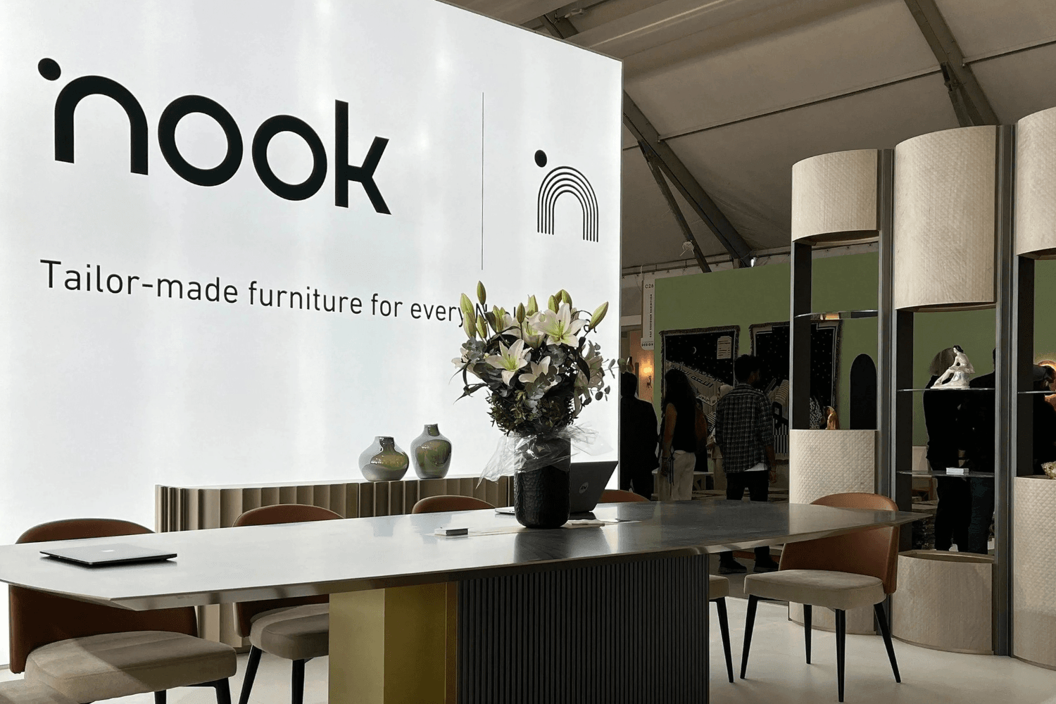Nook exhibition stand at Dubai Design Week by Messe.ae