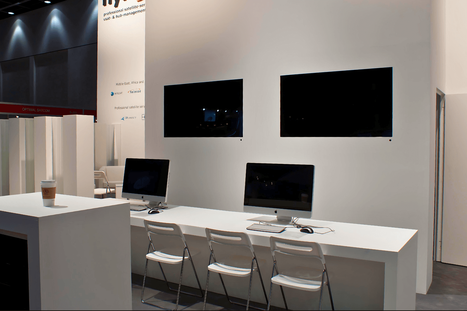 Nynex 60 sqm exhibition stand at CABSAT by Messe.ae