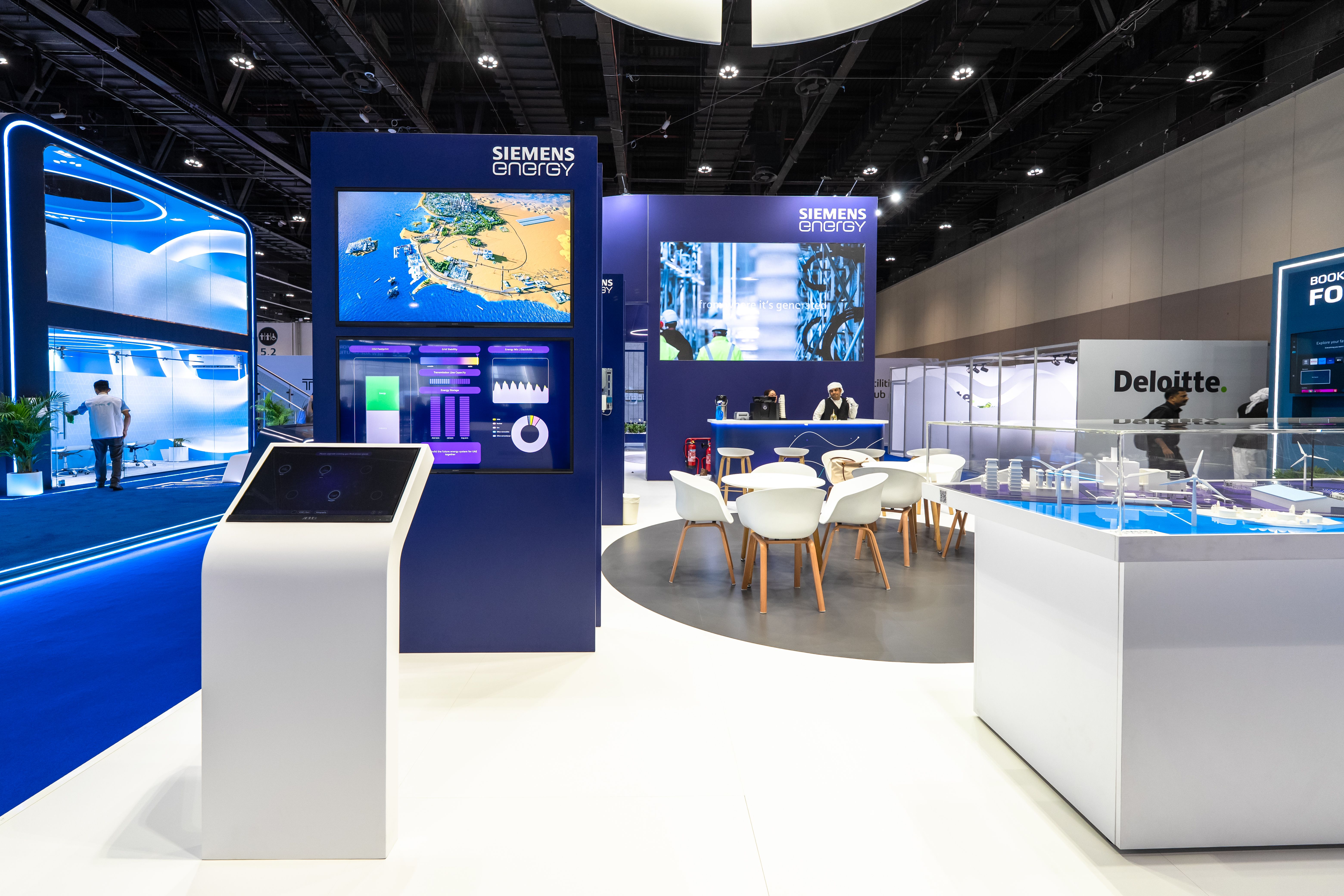 Siemens Energy 90 sqm exhibition stand at World Utilities Congress by Messe.ae
