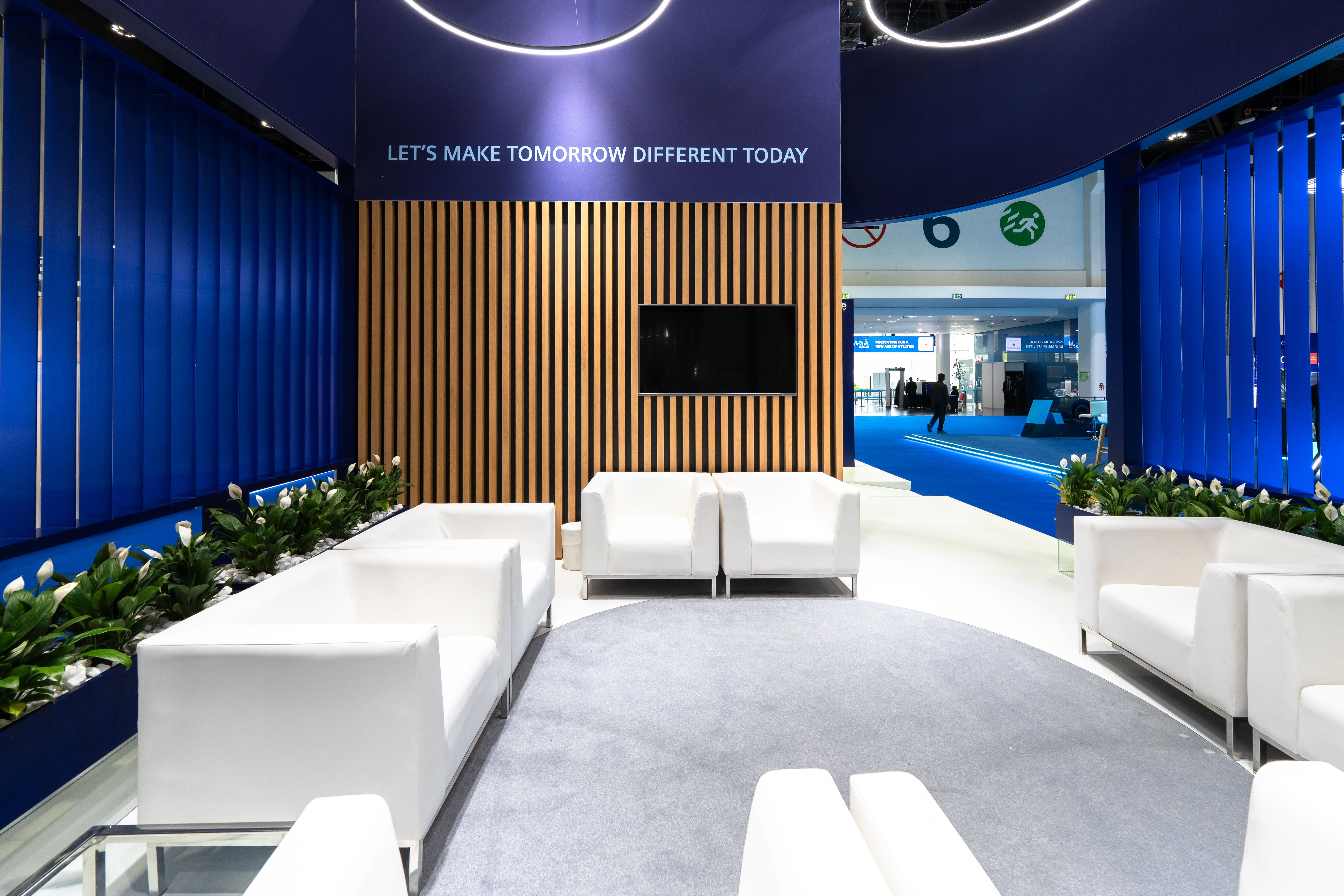 Siemens Energy 90 sqm exhibition stand at World Utilities Congress by Messe.ae