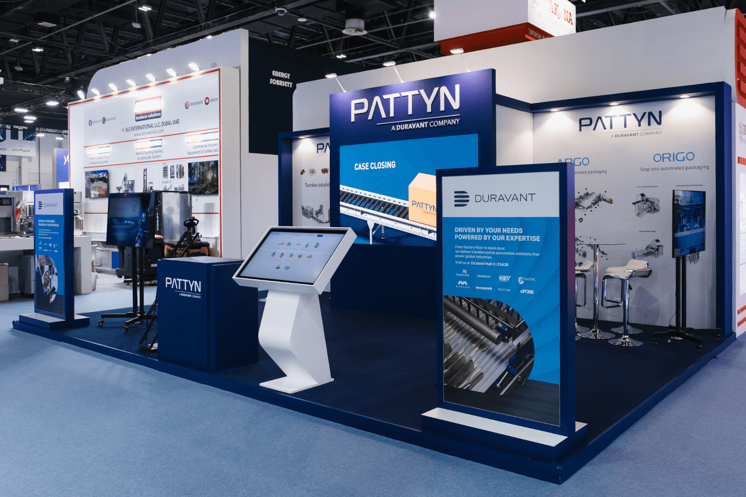Pattyn 40 sqm exhibition stand at Gulfood Manufacturing by Messe.ae