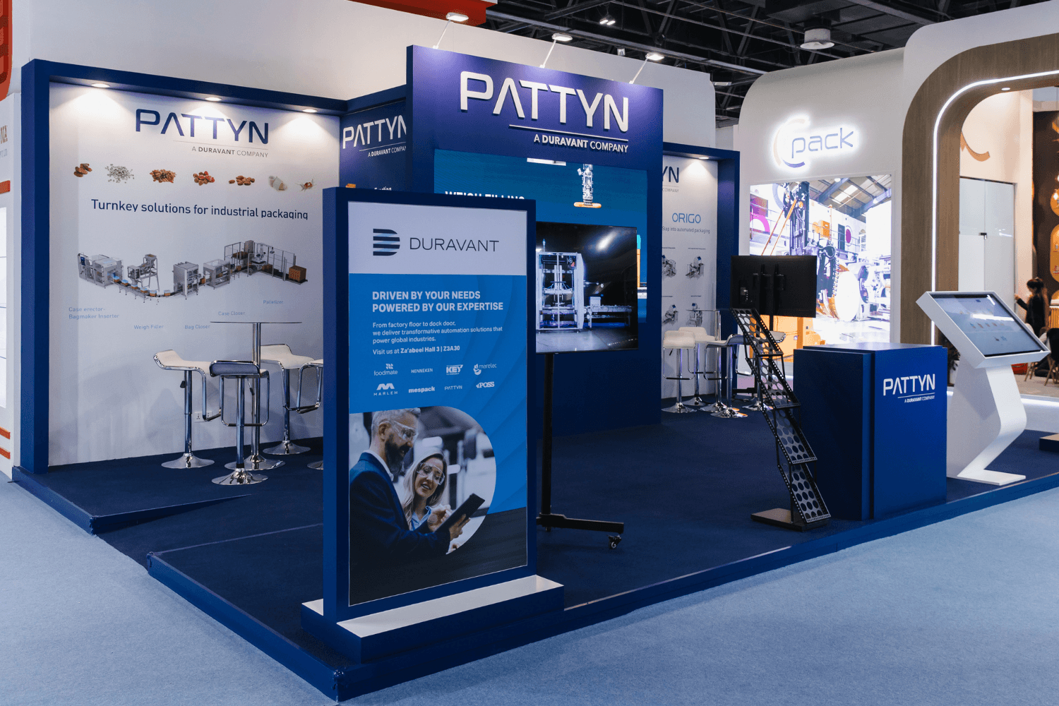 Pattyn 40 sqm exhibition stand at Gulfood Manufacturing by Messe.ae