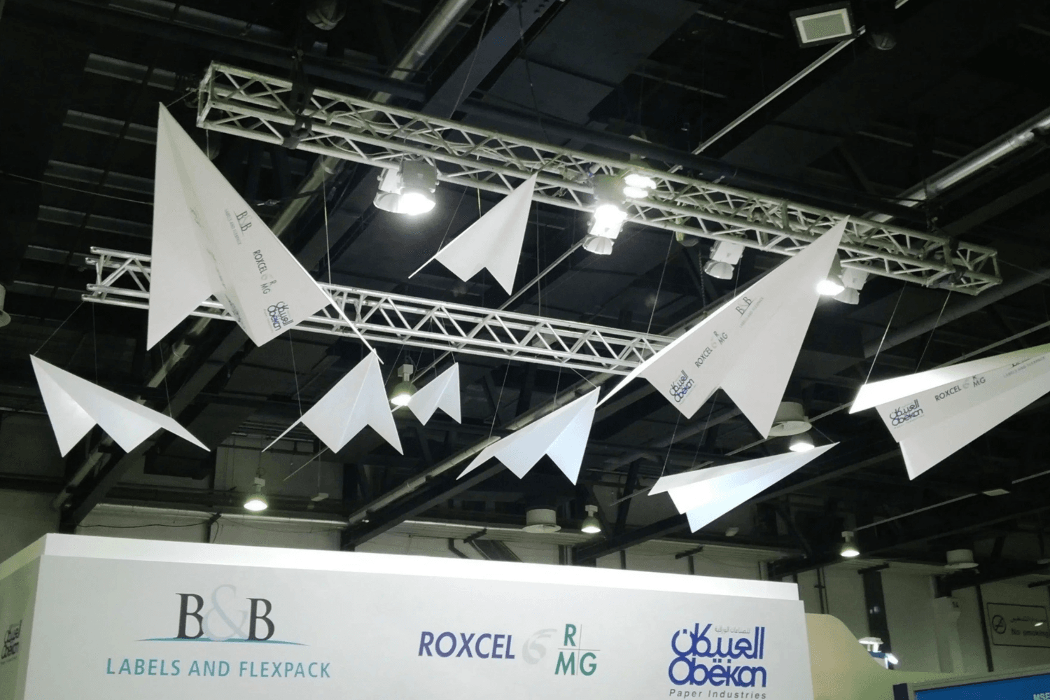Roxcel 48 sqm exhibition stand at Paperworld Middle East by Messe.ae