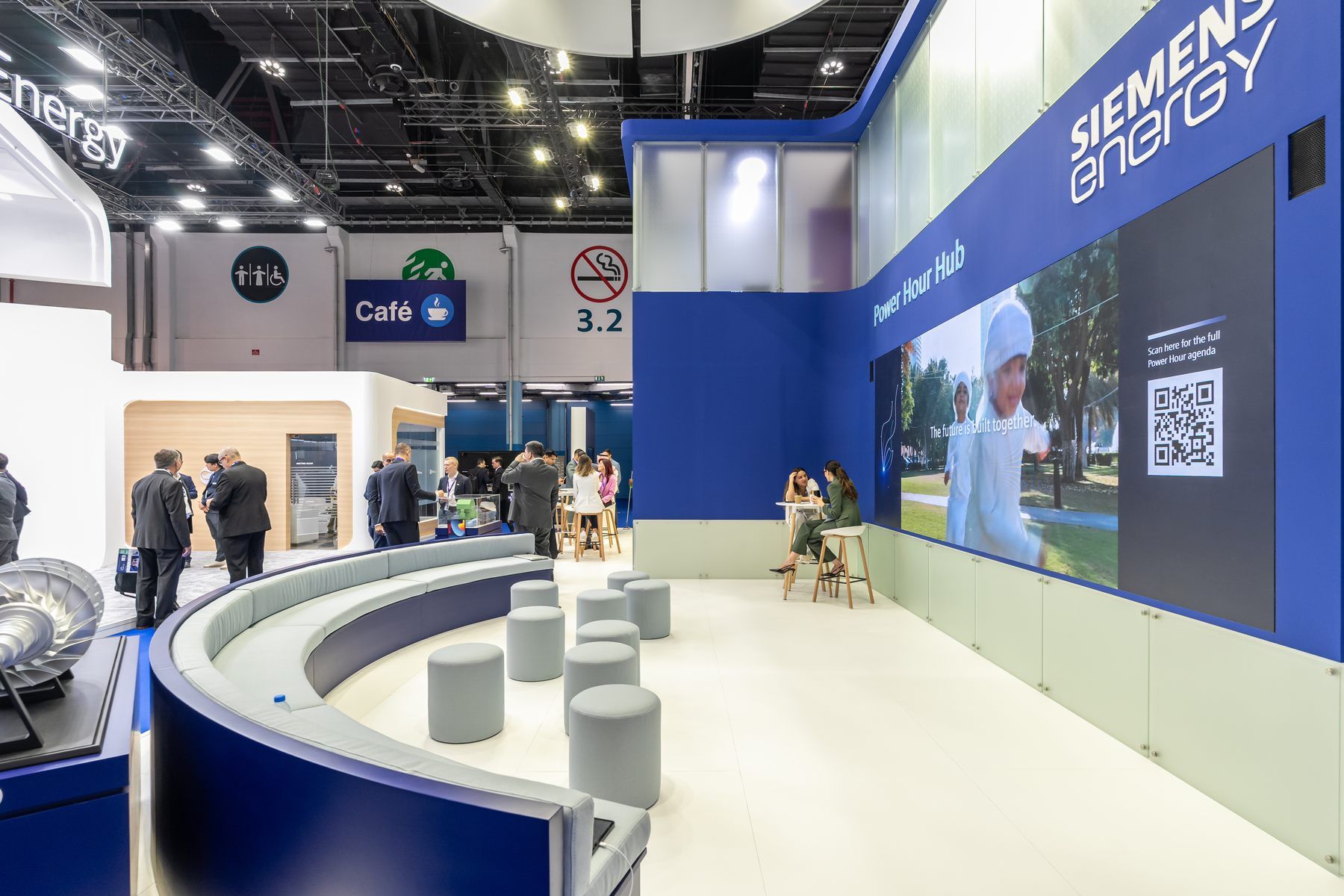 Siemens Energy 112.5 + 39 sqm exhibition stand at ADIPEC by Messe.ae