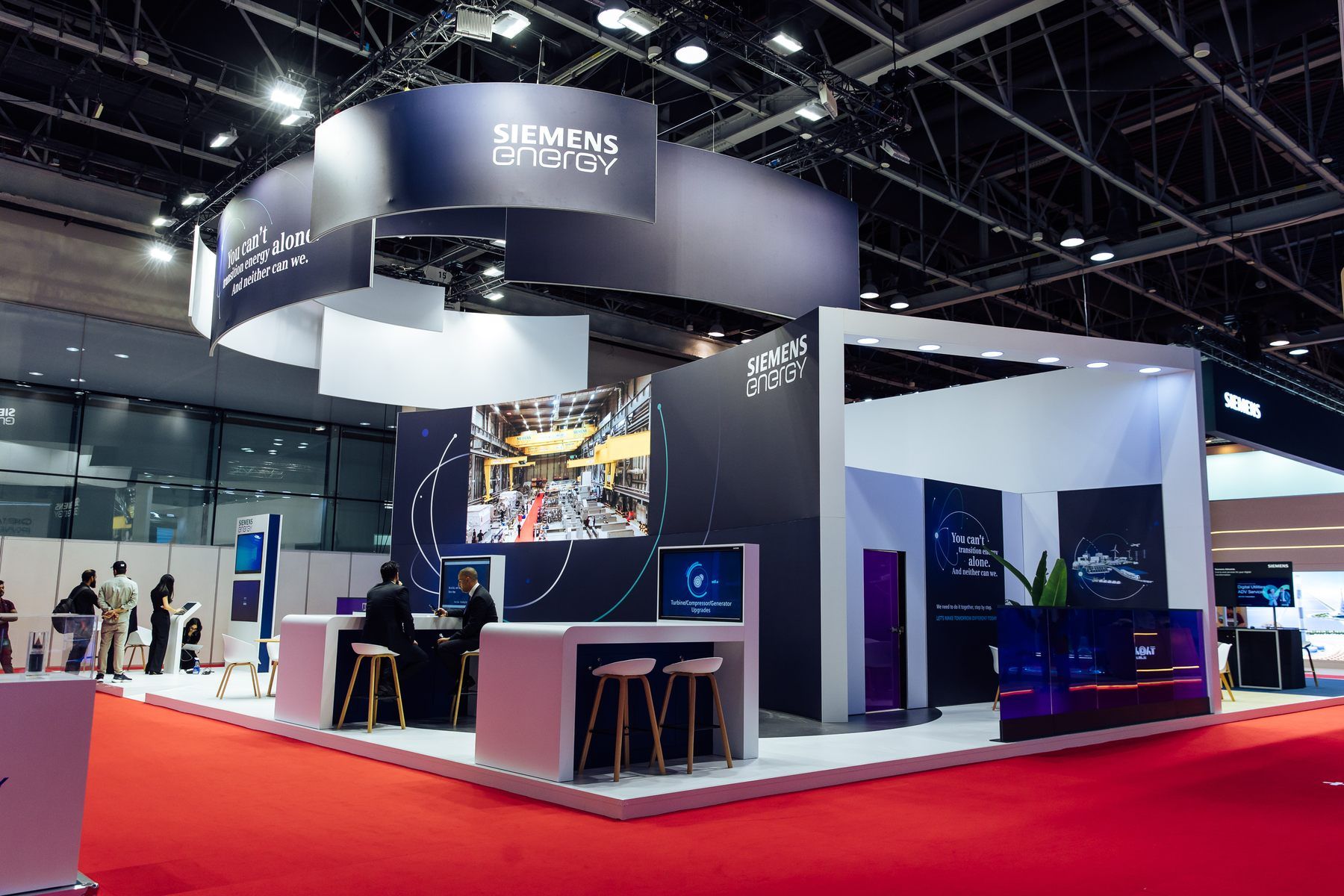 Siemens Energy 150 sqm exhibition stand at WETEX by Messe.ae