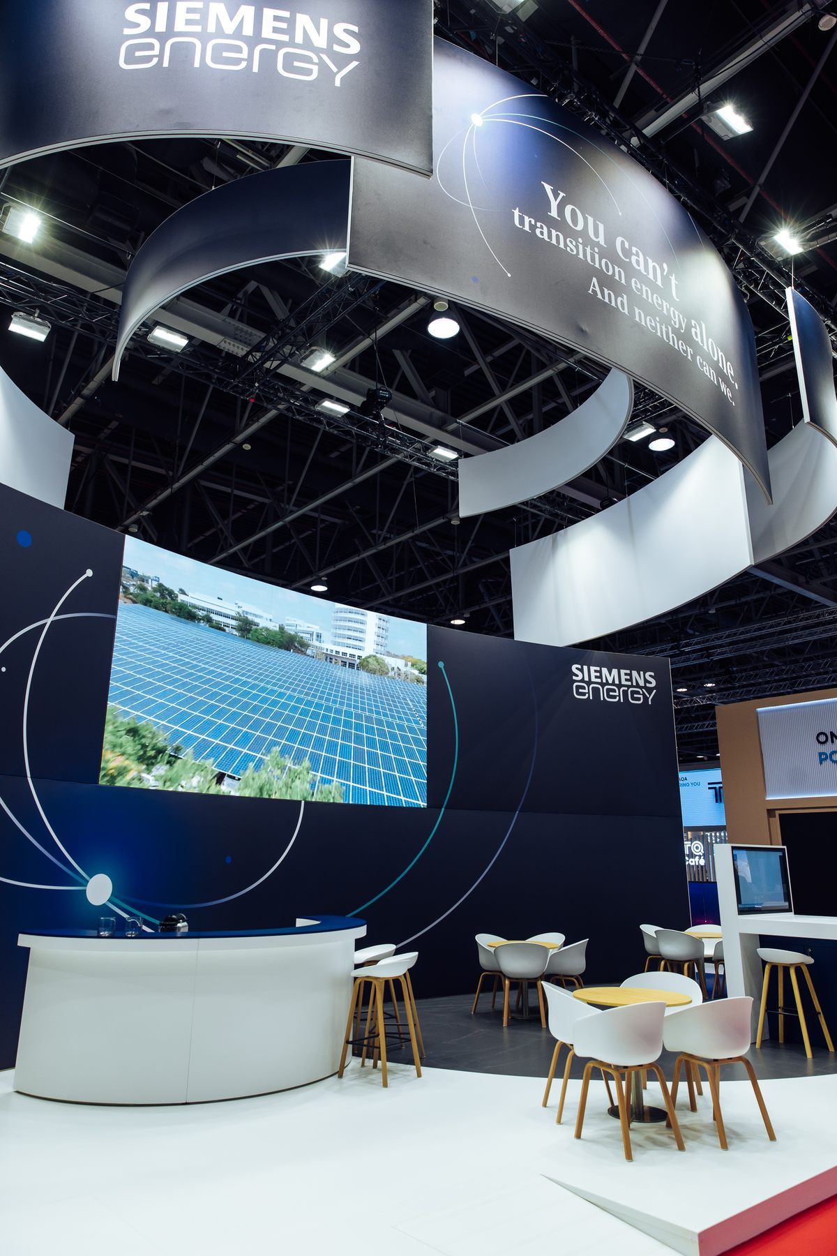 Siemens Energy 150 sqm exhibition stand at WETEX by Messe.ae