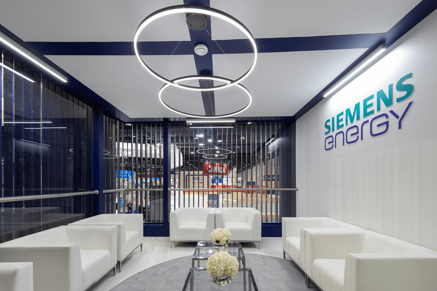 Siemens Energy 112.5 + 39 sqm exhibition stand at ADIPEC by Messe.ae