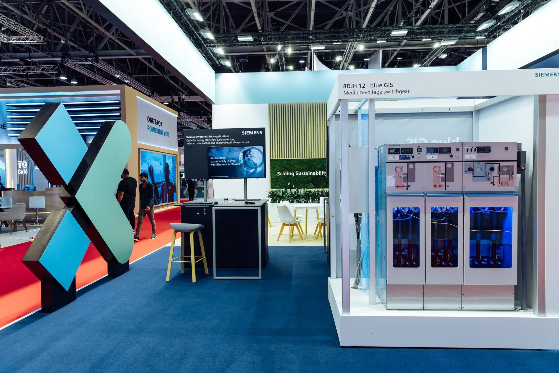 Siemens Industrial 150 sqm exhibition stand at WETEX by Messe.ae