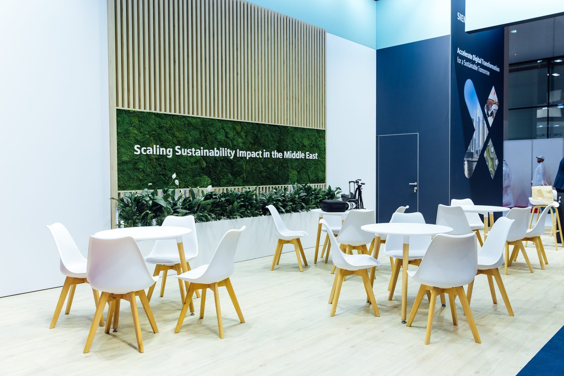 Siemens Industrial 150 sqm exhibition stand at WETEX by Messe.ae
