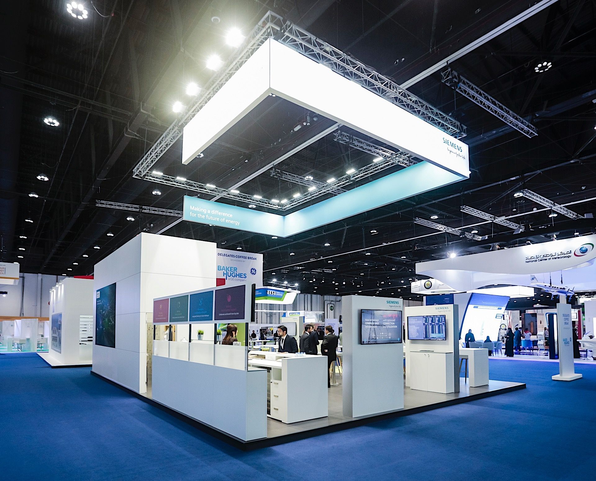 Siemens Industrial 120 sqm exhibition stand at World Energy Congress by Messe.ae