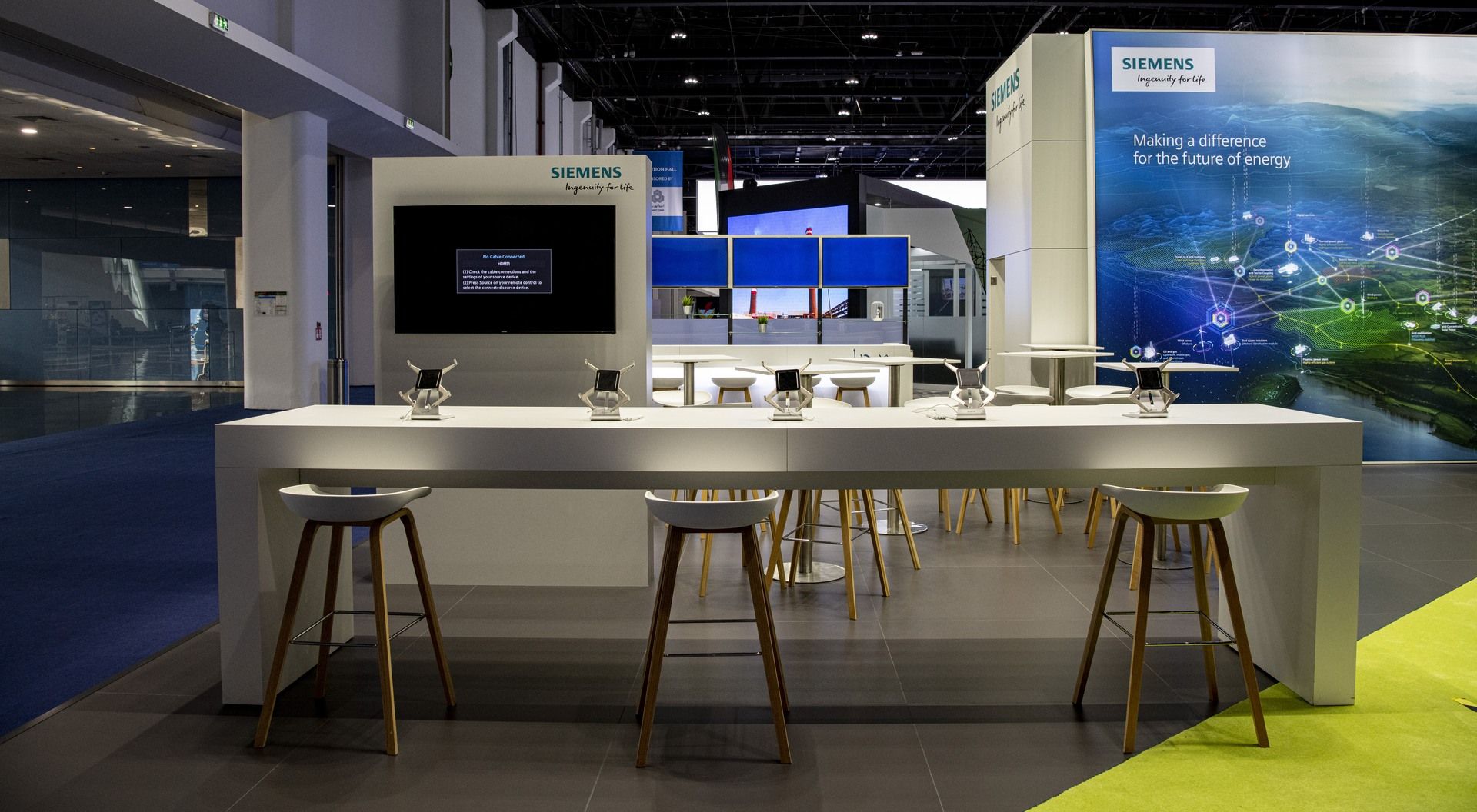 Siemens Industrial 99 sqm exhibition stand at World Energy Congress by Messe.ae