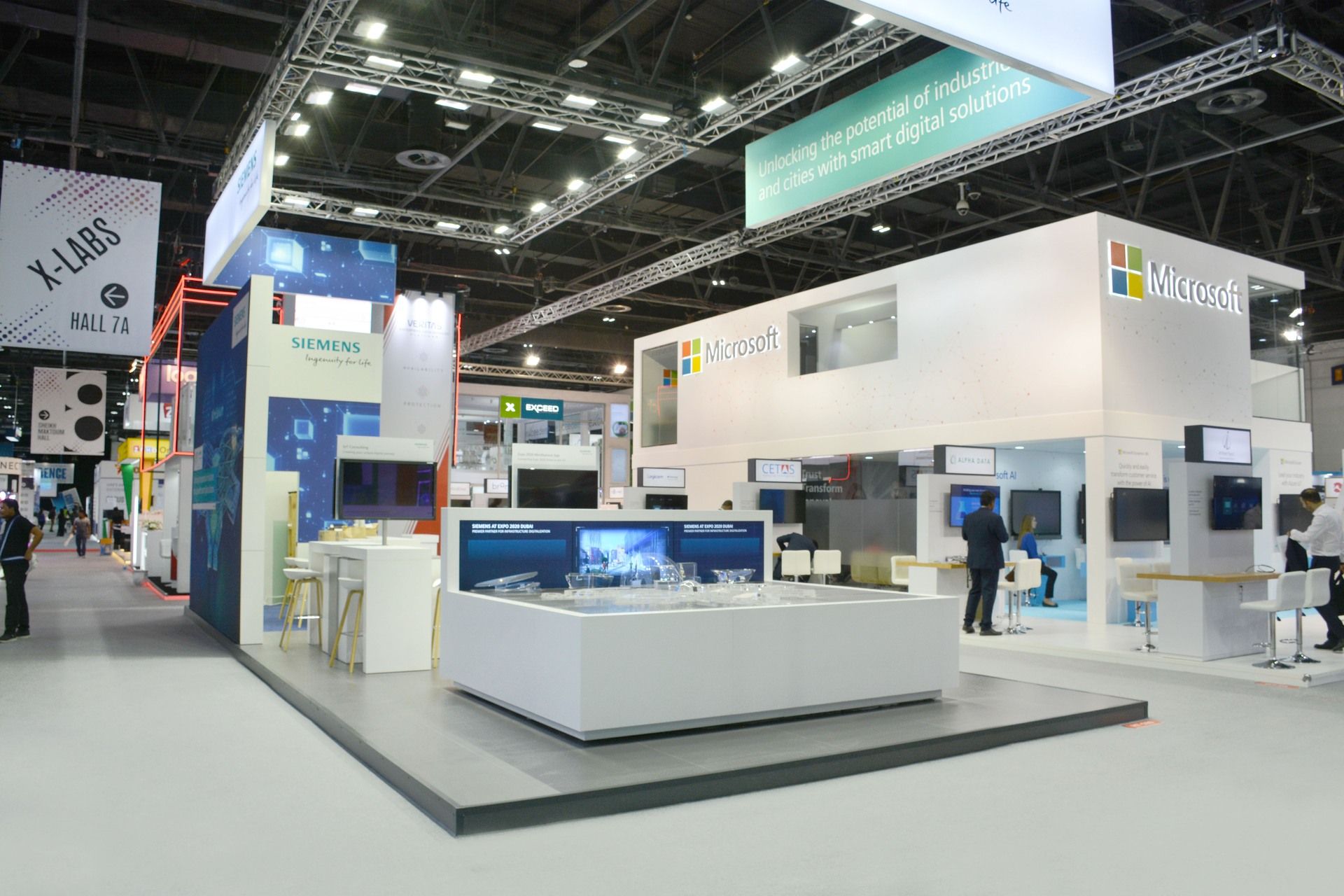 Siemens Industrial 66 sqm exhibition stand at GITEX by Messe.ae