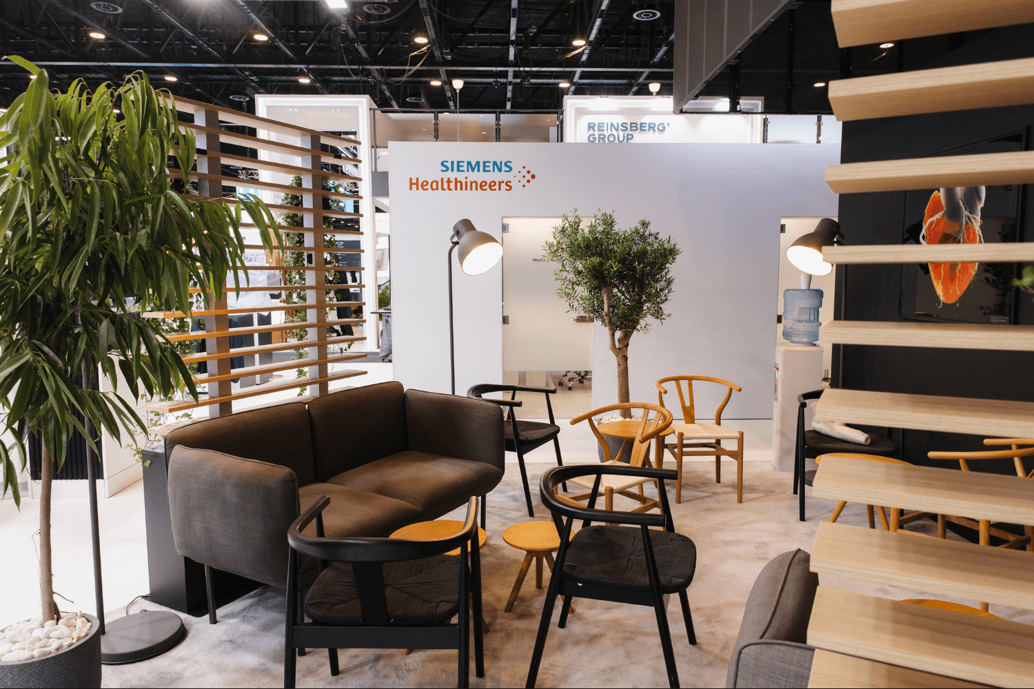 Siemens Healthineers 456 sqm exhibition stand at WHX by Messe.ae