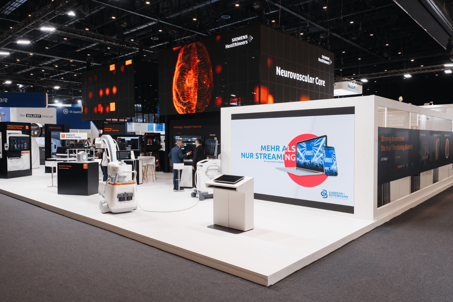 Siemens Healthineers 456 sqm exhibition stand at WHX by Messe.ae
