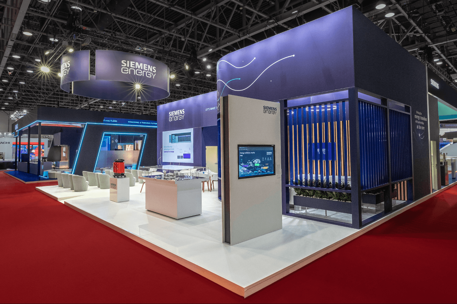 Siemens Energy 150 sqm exhibition stand at WETEX by Messe.ae