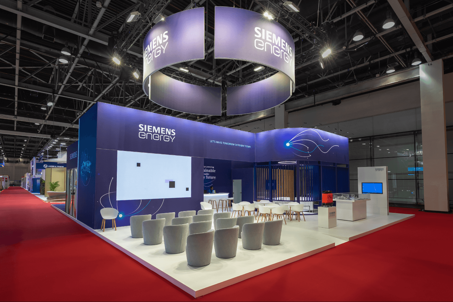 Siemens Energy 150 sqm exhibition stand at WETEX by Messe.ae